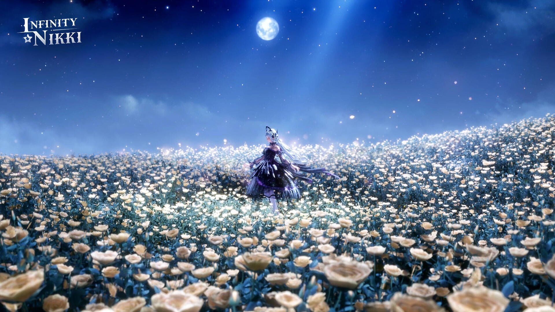 1920x1080 Infinity Nikki HD Wallpaper: Enchanted Flower Fieldsx1080
