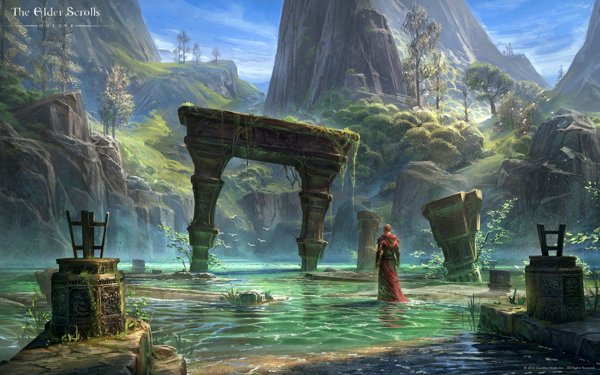 1920x1200 The Elder Scrolls Online HD Wallpaper: Serenity in Tamrielx1200