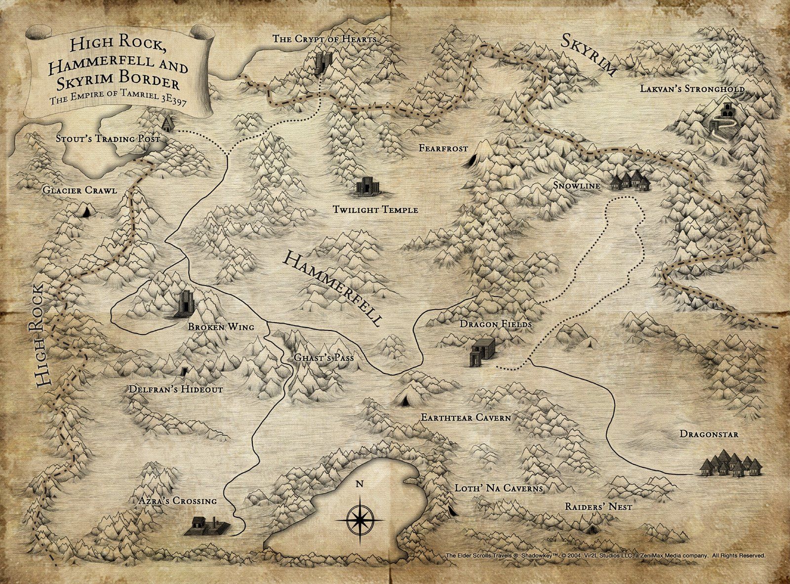 1600x1182 HD Wallpaper: The Elder Scrolls V Mapx1182