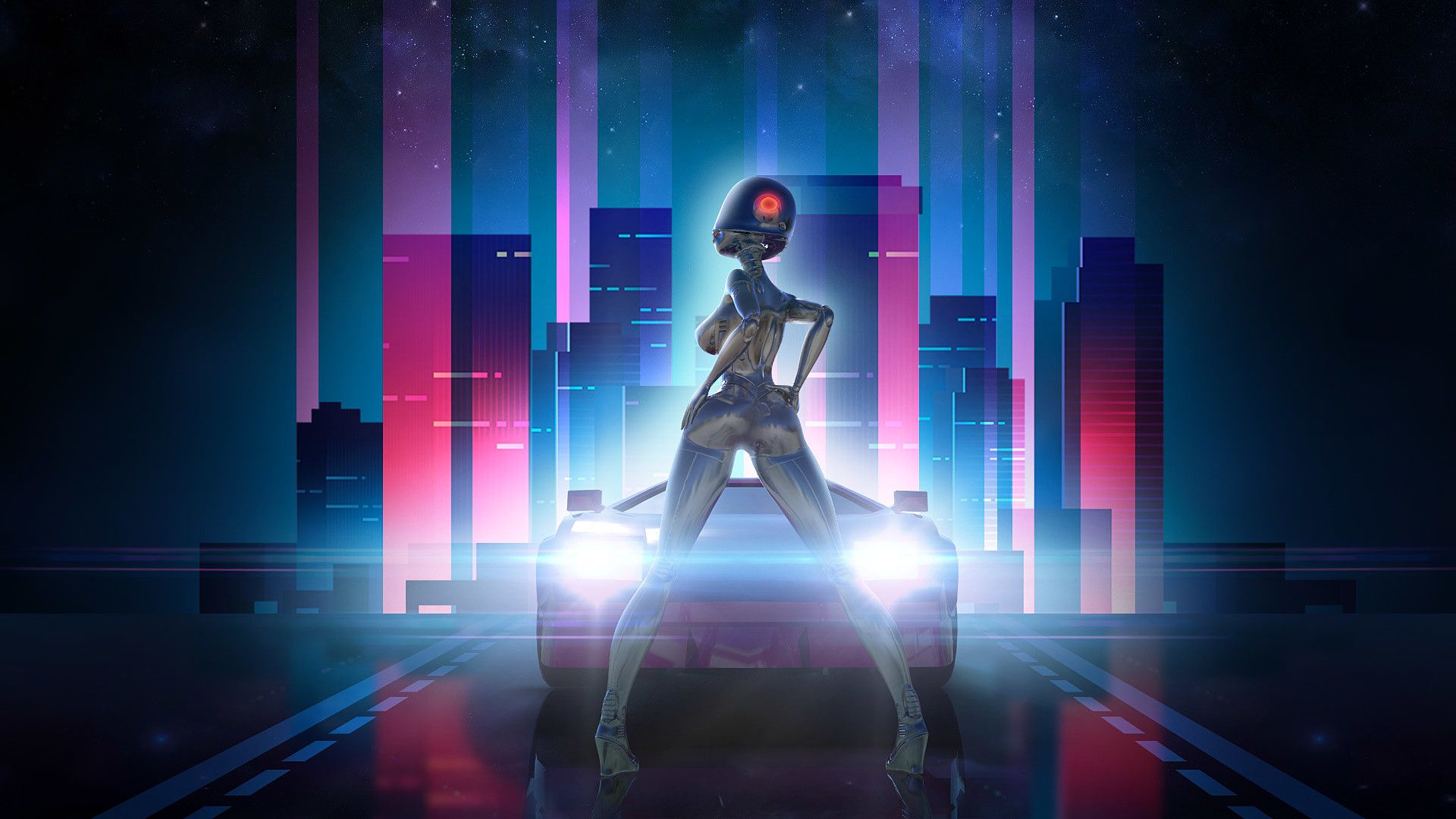 1920x1080 Robot Girl Wallpaper 47388