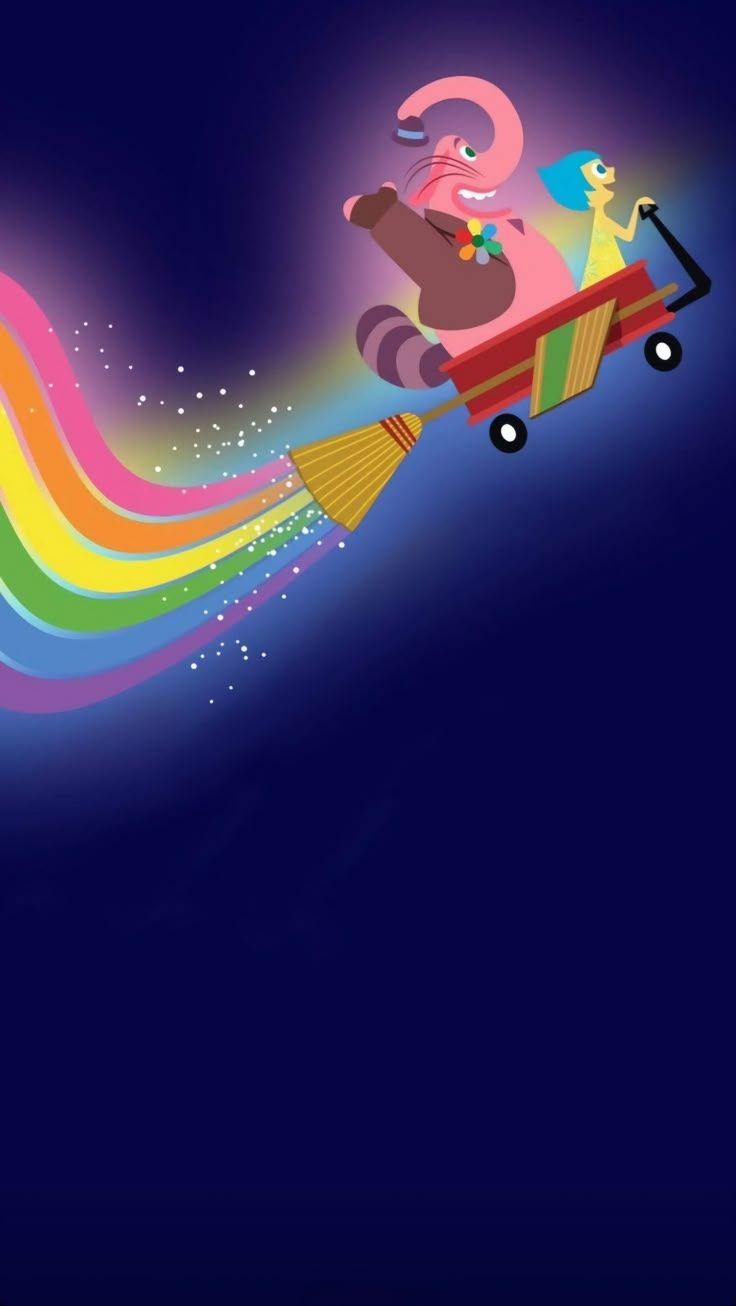 736x1306 Bing Bong and Joy. Disney Pixar Inside Out Wallpaper