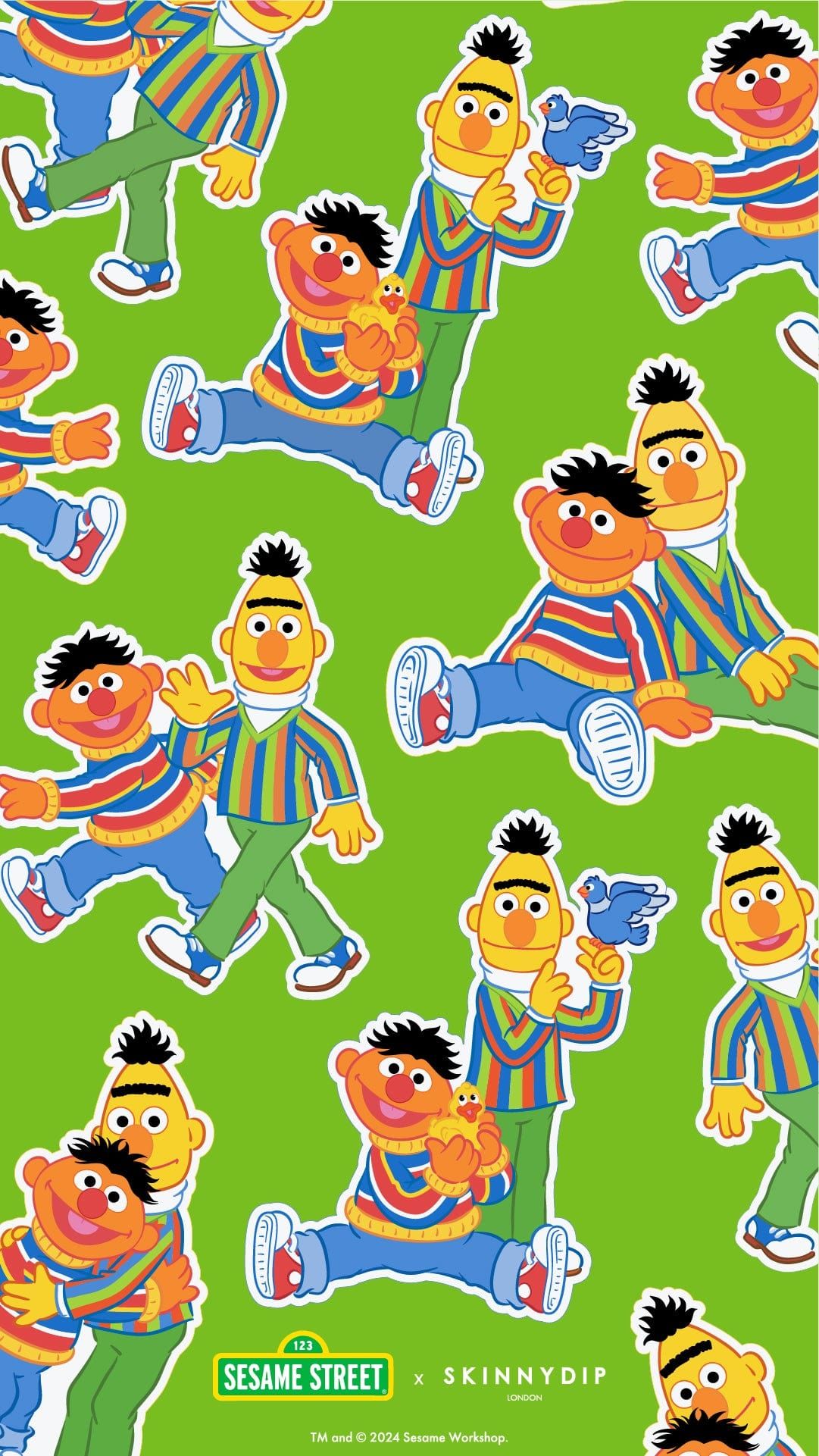 1081x1921 Sesame Street x Skinnydip Phone Wallpaper