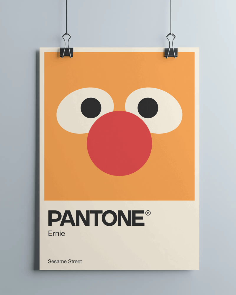 800x1000 Pantone Ernie. Rafael Serra Designer and Lettering Artist