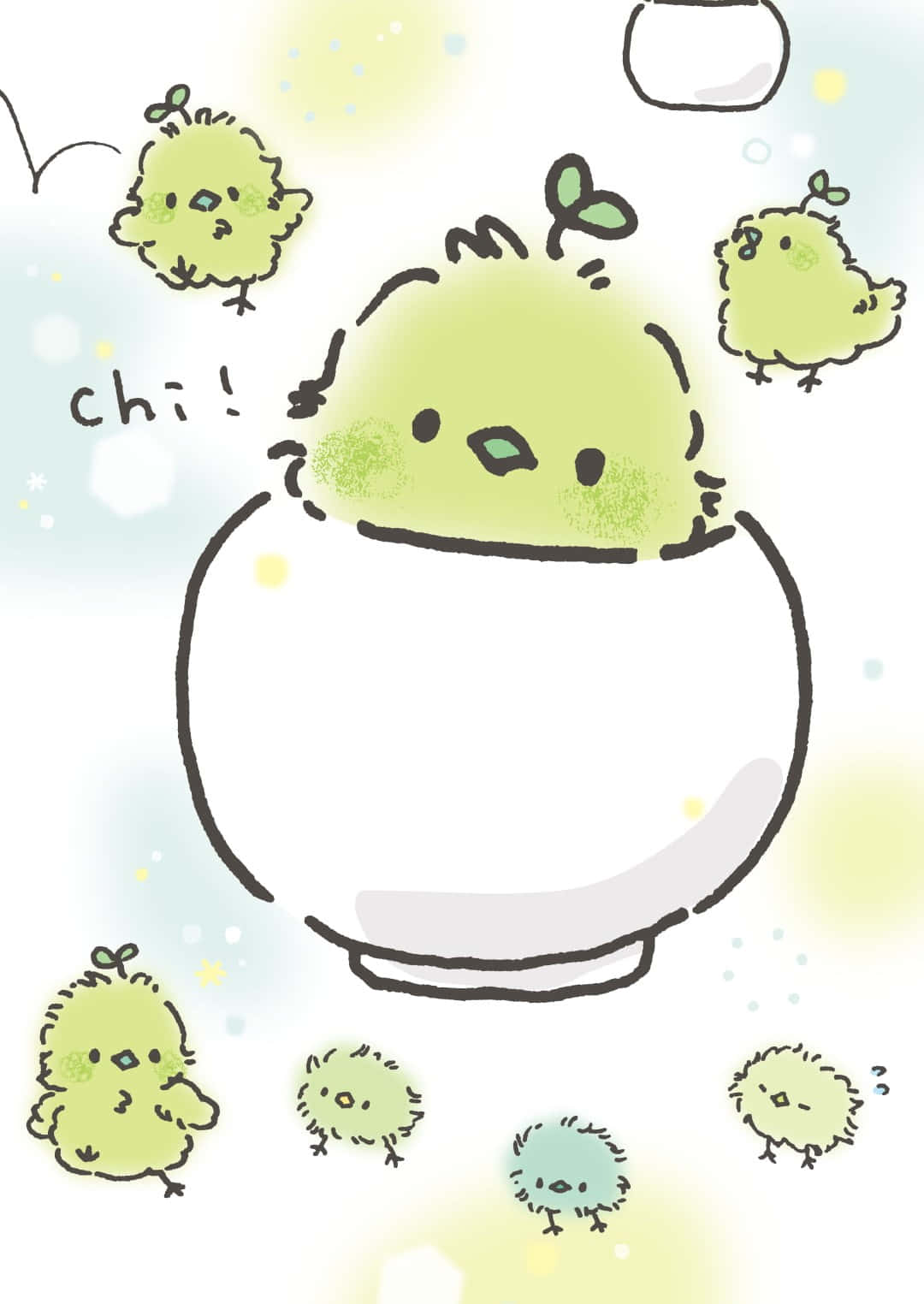 1080x1524 Download Kawaii Bird Posing Cutely in Nature Wallpaper