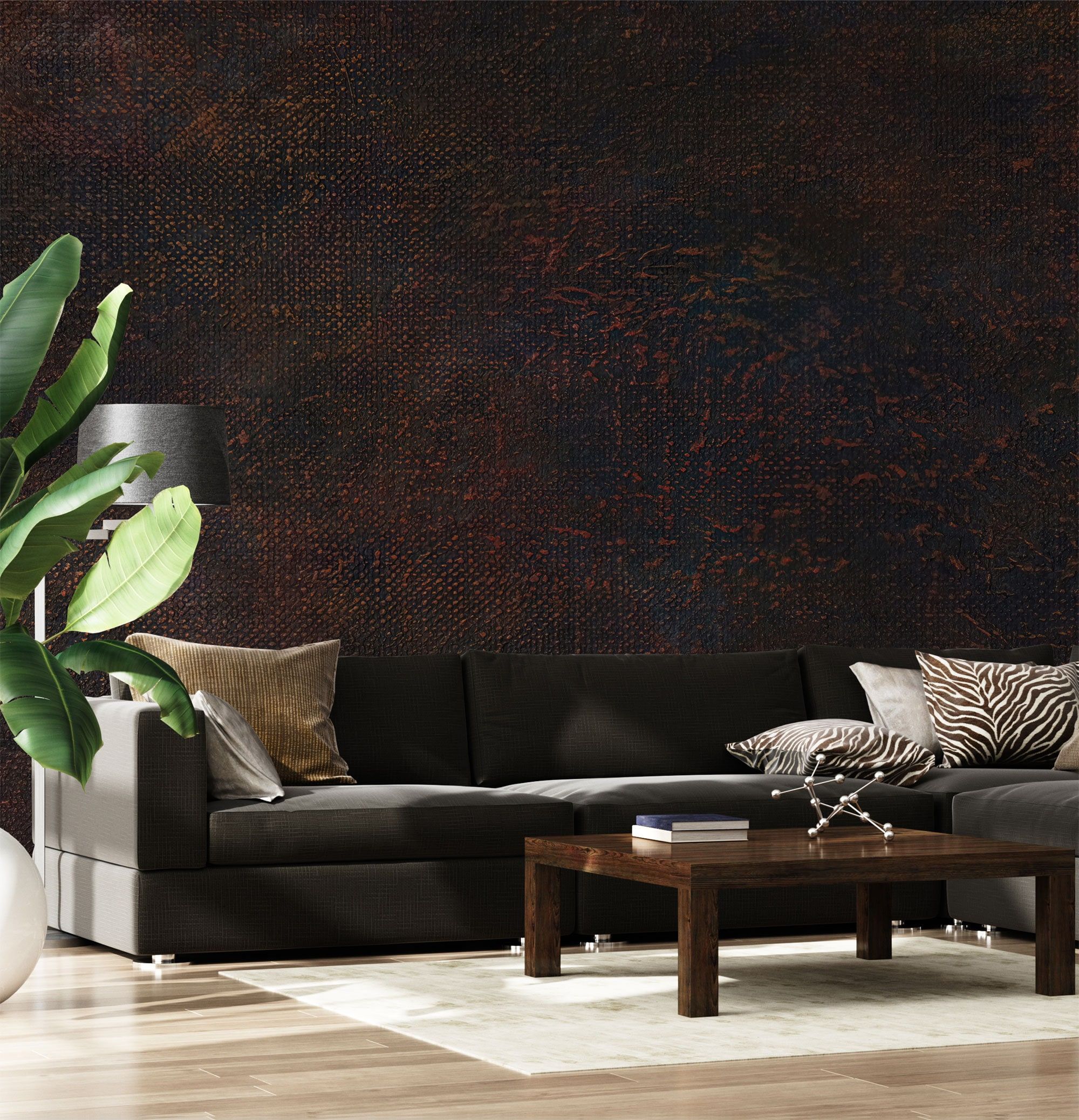 2000x2075 Buy Dark Brown Wallpaper, Dark Stone Surface Mural [self Adhesive, Peel & Stick, Removable] Online in India