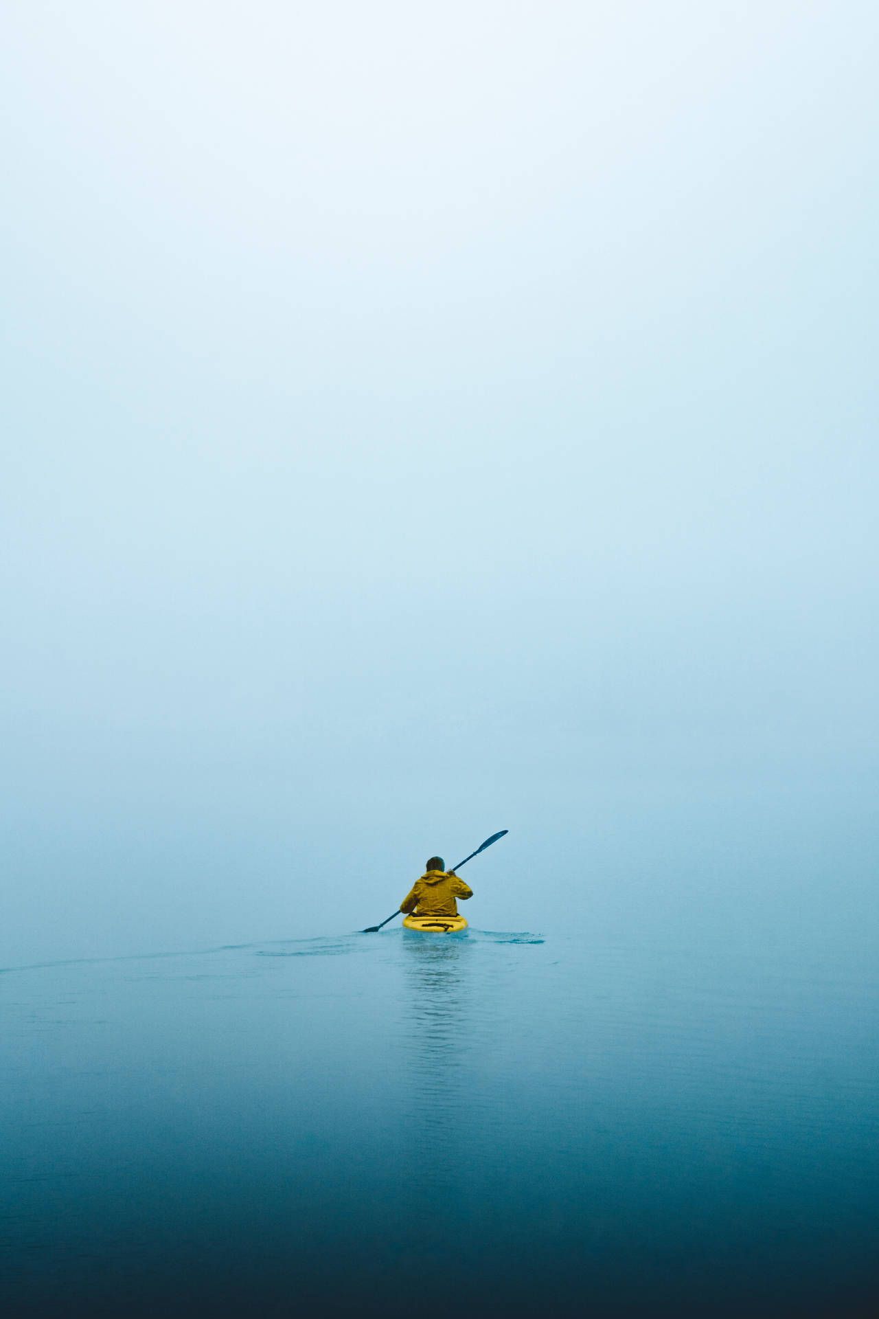 1280x1920 Download Man On A Row Boat Wallpaper