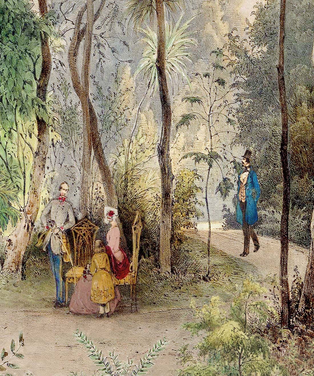 1100x1320 Botanical Gardens Mural Wallpaper Roll & King