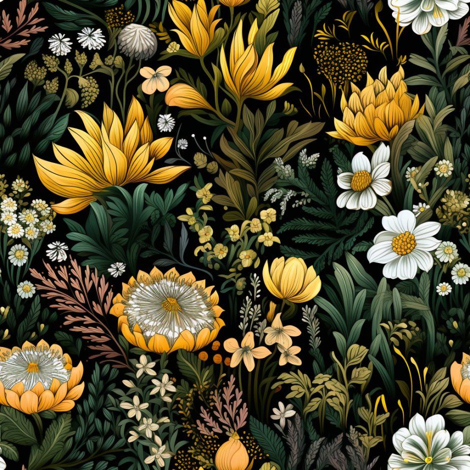 940x940 Ellis Botanical Wallpaper