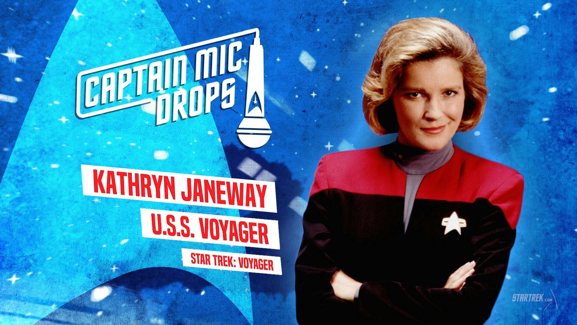 1920x1080 Captain Kathryn Janeway: Mic Drop