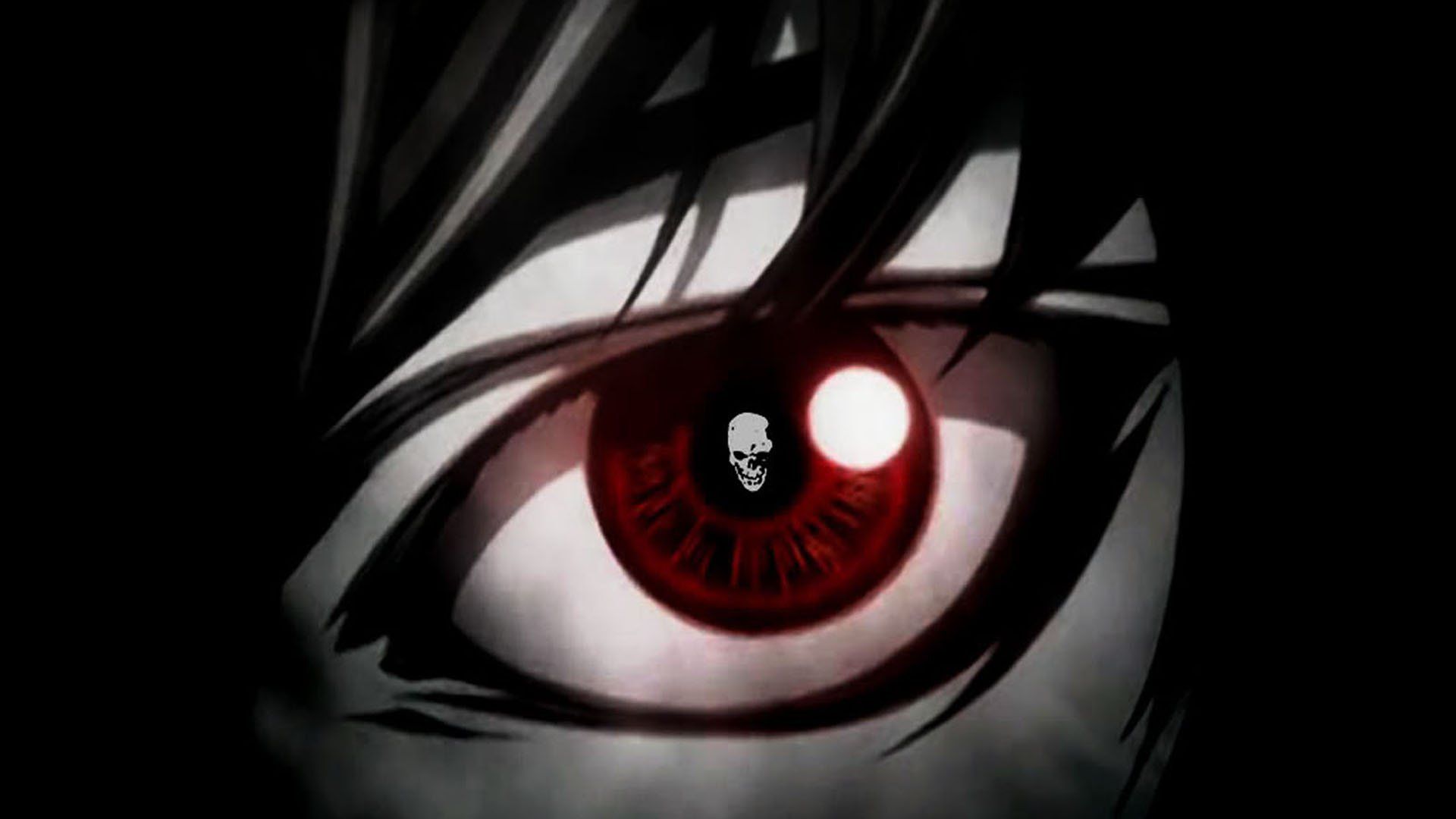 1920x1080 Death Note HD Wallpaper: The Intense Gaze of Anime's Dark Eyex1080