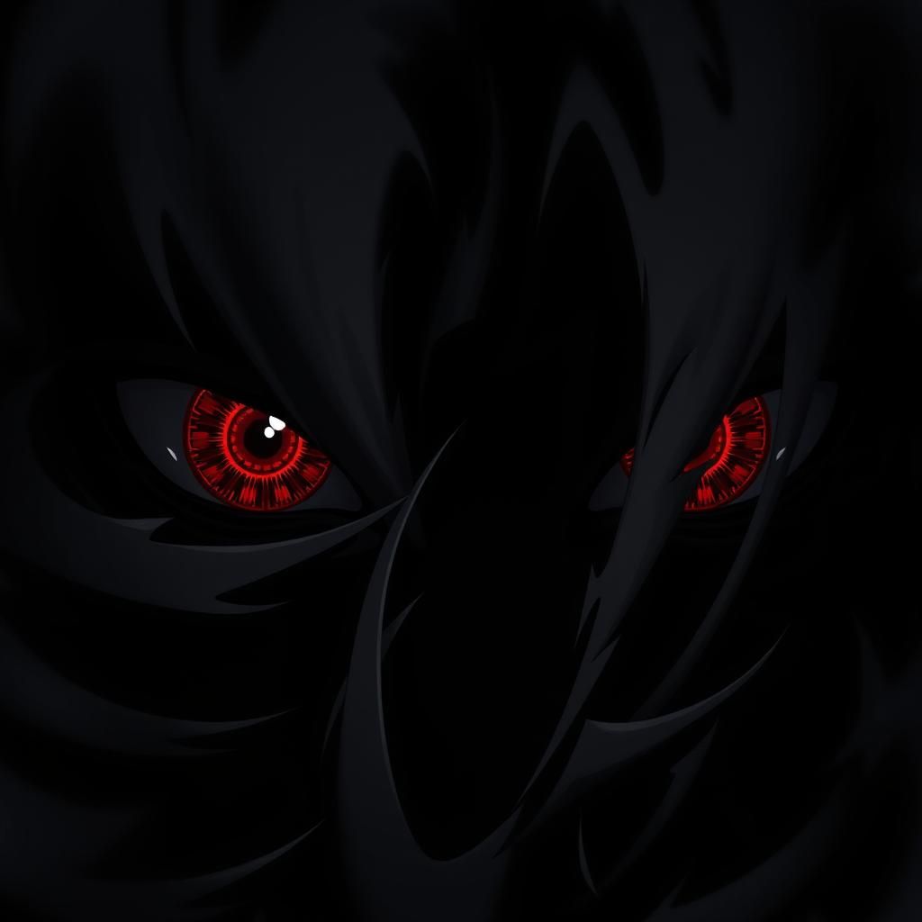 1024x1024 Intricate Dark Sharingan Eyes Wallpaper