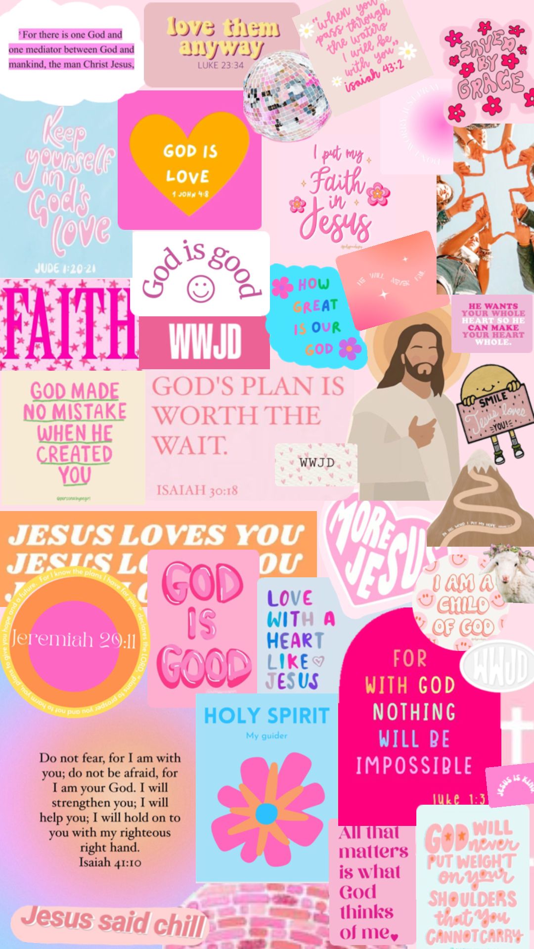 1080x1920 Check out laylahardison1328's Shuffles Preppy Christian Wallpaper #preppy #jesuslovesyou #god #christianity #vibrant