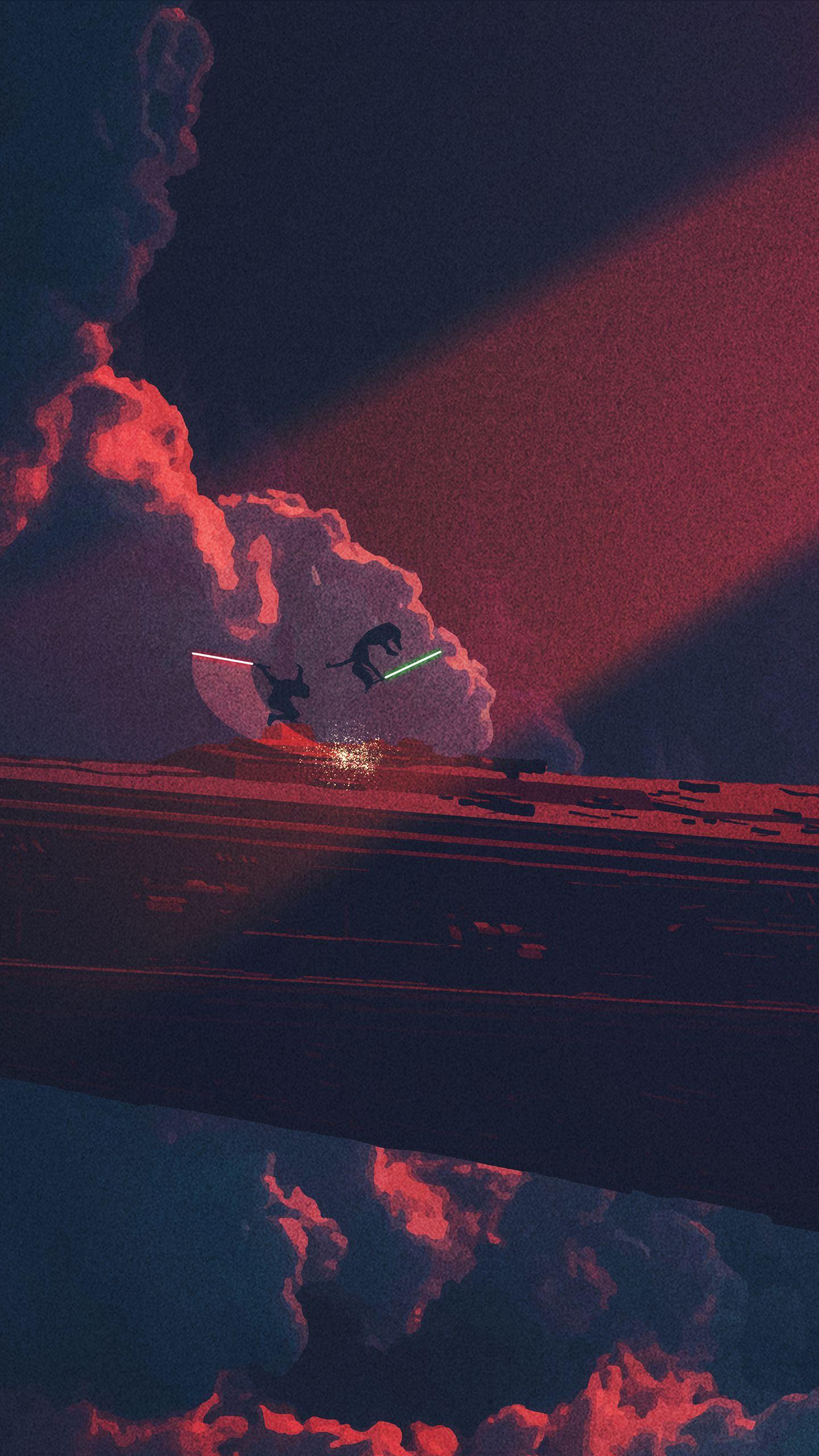 1440x2560 Lightsaber Wallpaper