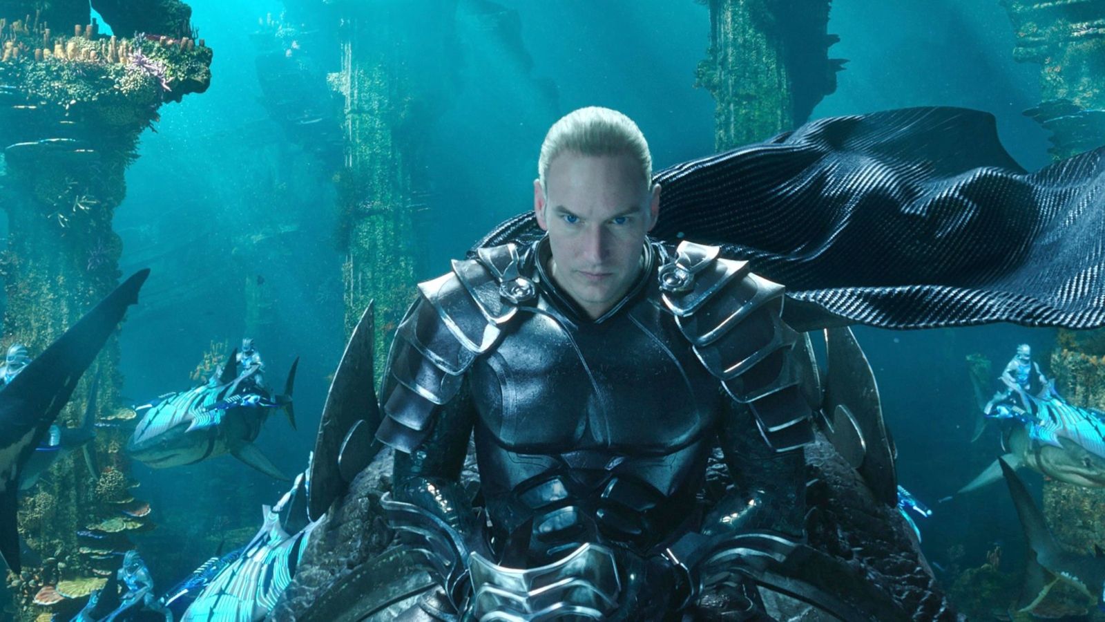 1600x900 Patrick Wilson Looks Unrecognizable In Aquaman 2 Reveal. GIANT FREAKIN ROBOT