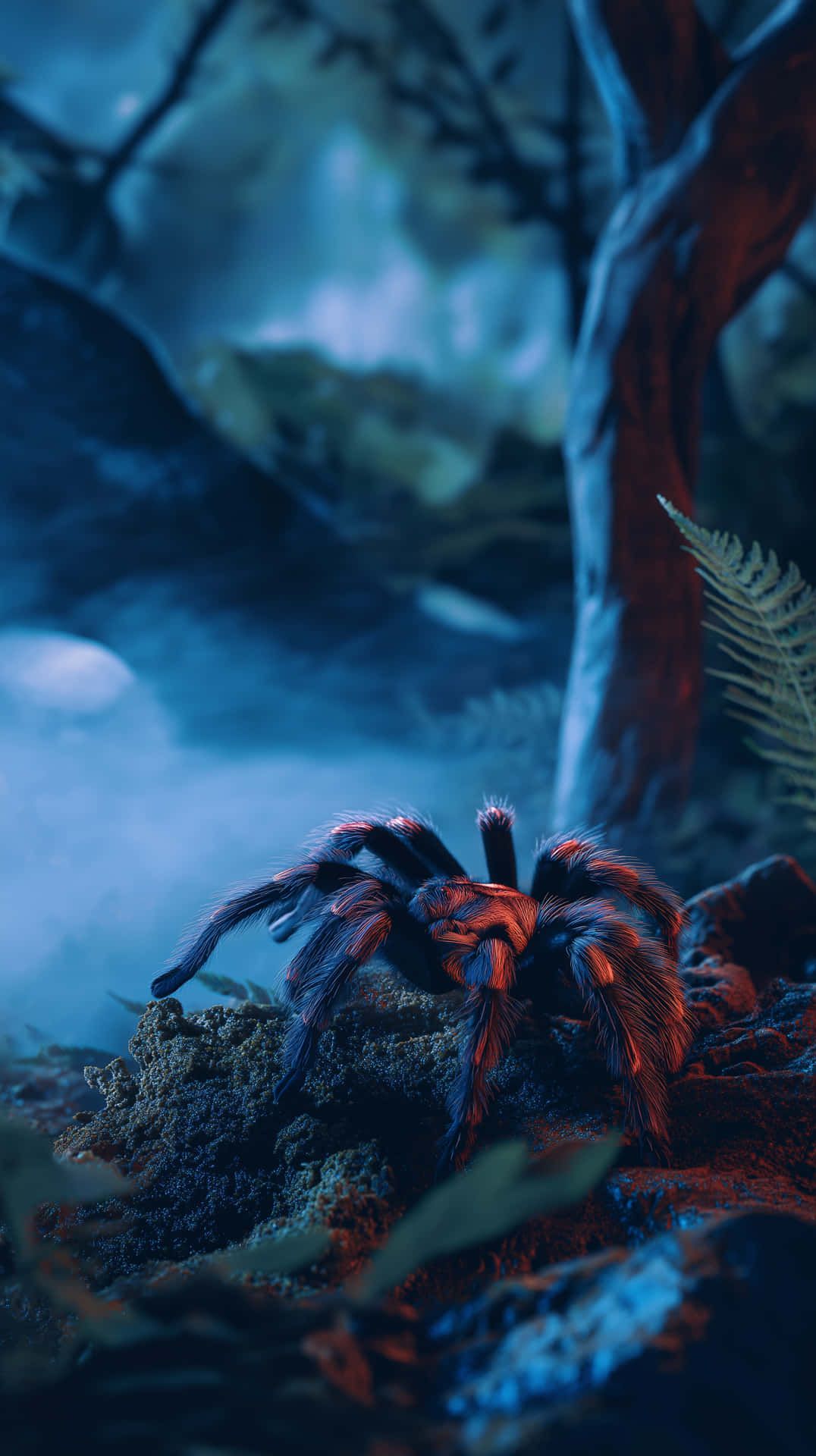 1076x1920 Tarantula Wallpaper