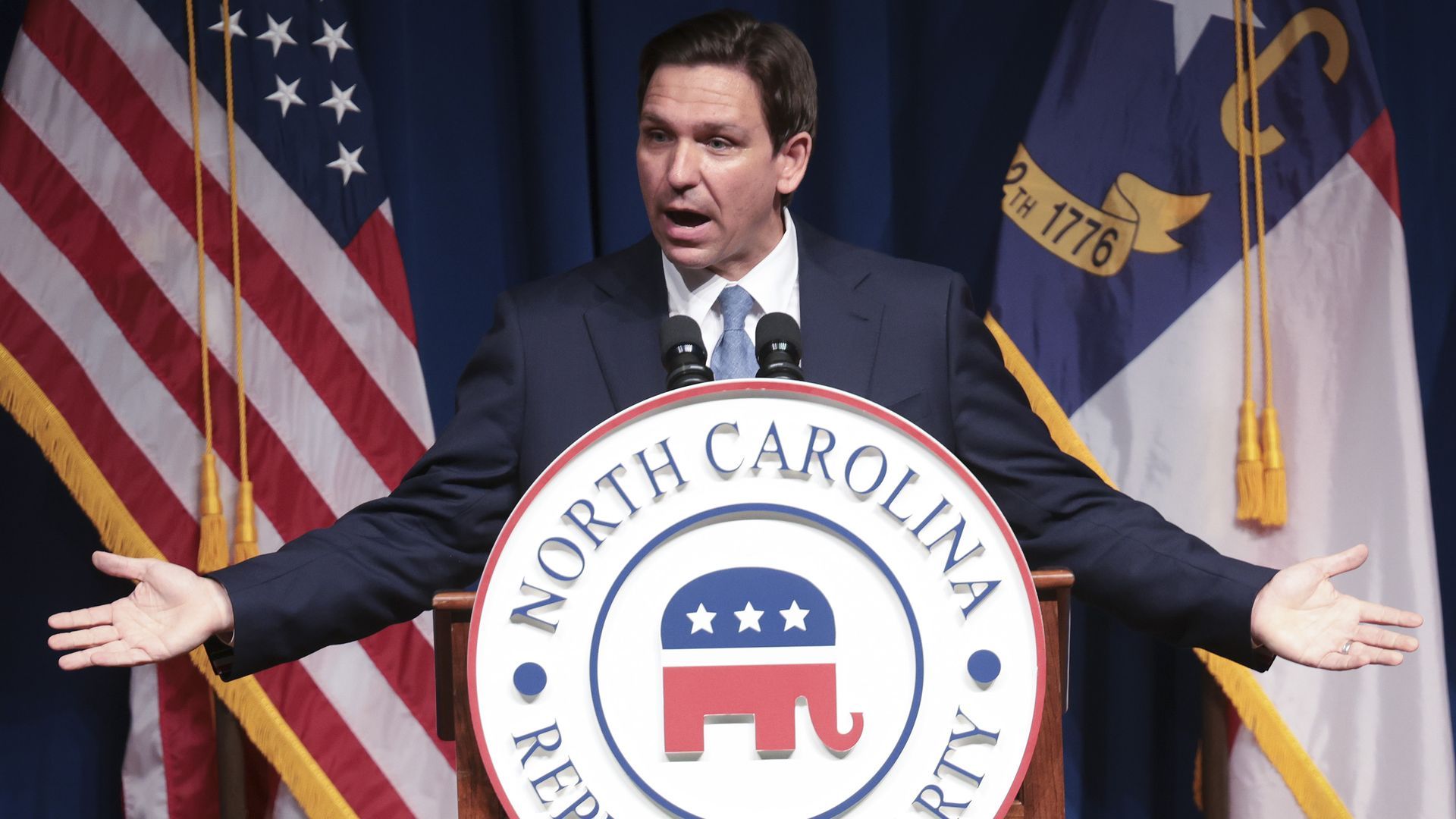 1920x1080 DeSantis and Pence circle the wagons around Trump after indictment