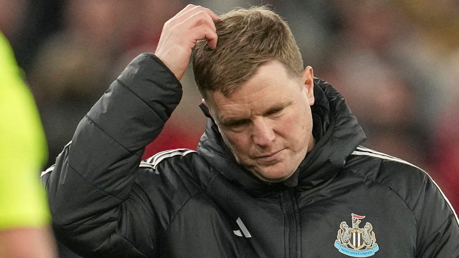 1600x900 Newcastle boss Eddie Howe can do no more, the club have let him down, says Jamie Carragher after Brentford defeat