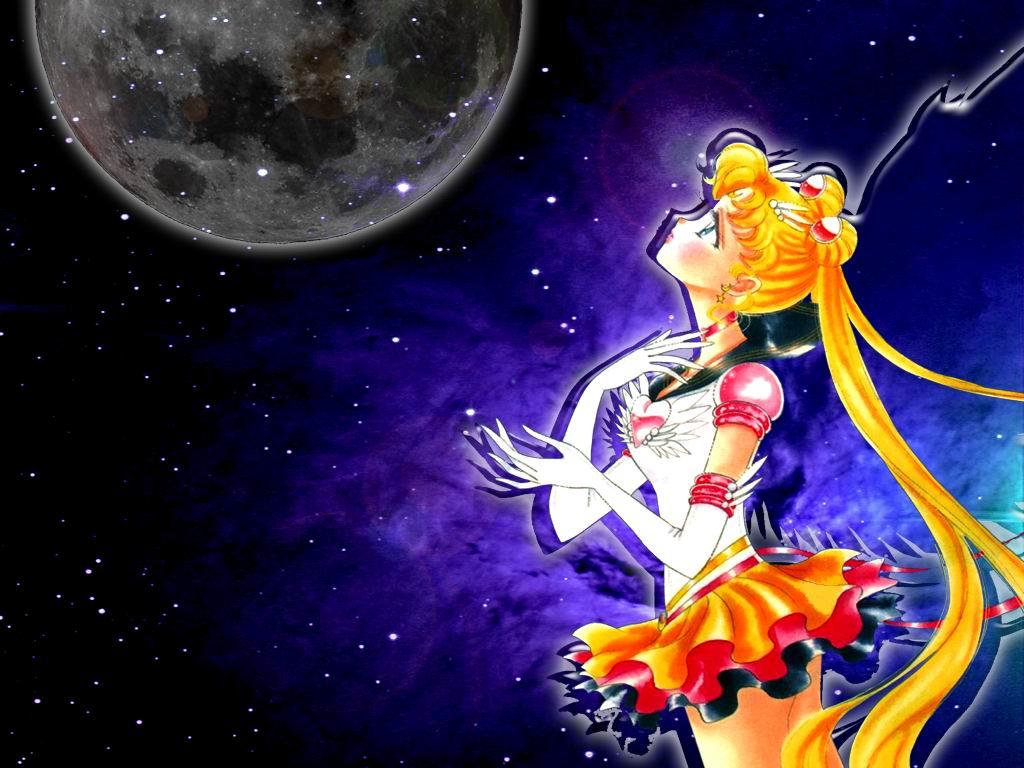 1024x768 Bishoujo Senshi Sailor Moon Wallpaper: Love For The Moon