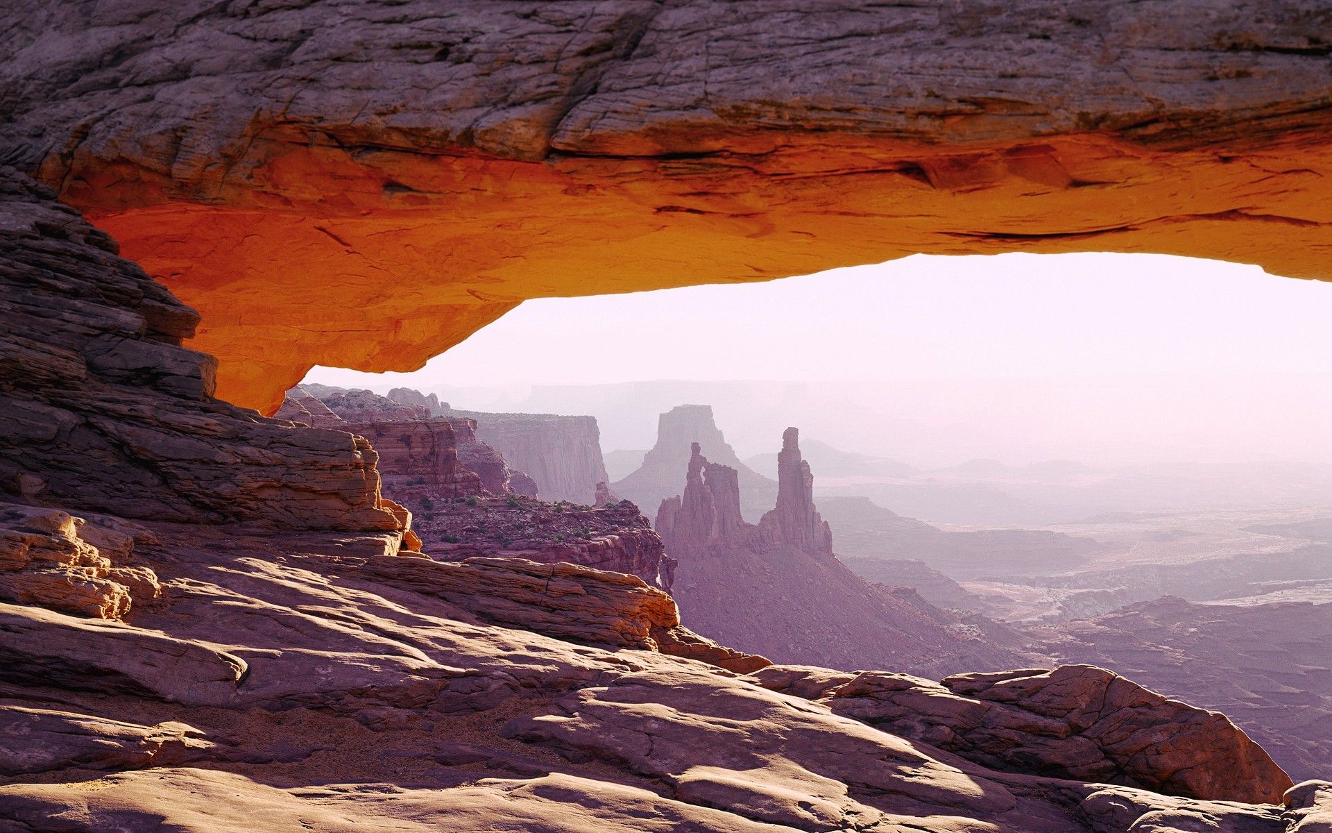 1920x1200 Wallpaper rocks, desert, valley, windows seven for mobile and desktop, section пейзажи, resolution 1920x1200