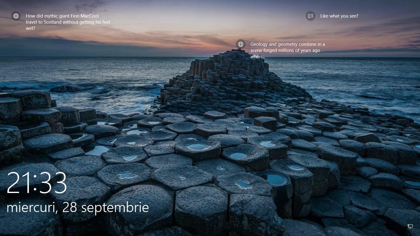 1366x768 Windows 10 selects random screenshot of the rocky path to Lighthouse