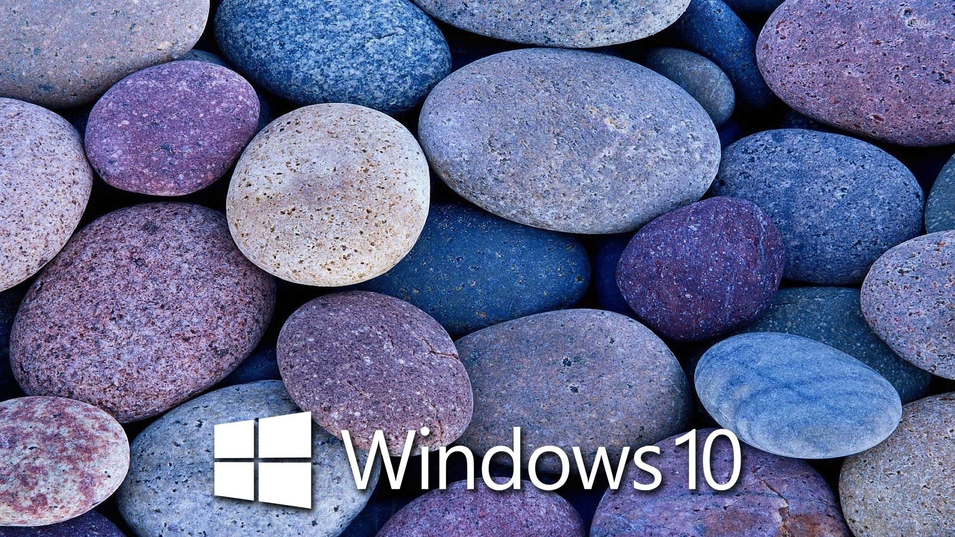 1920x1080 Windows 10 on blue rocks [6] wallpaper wallpaper