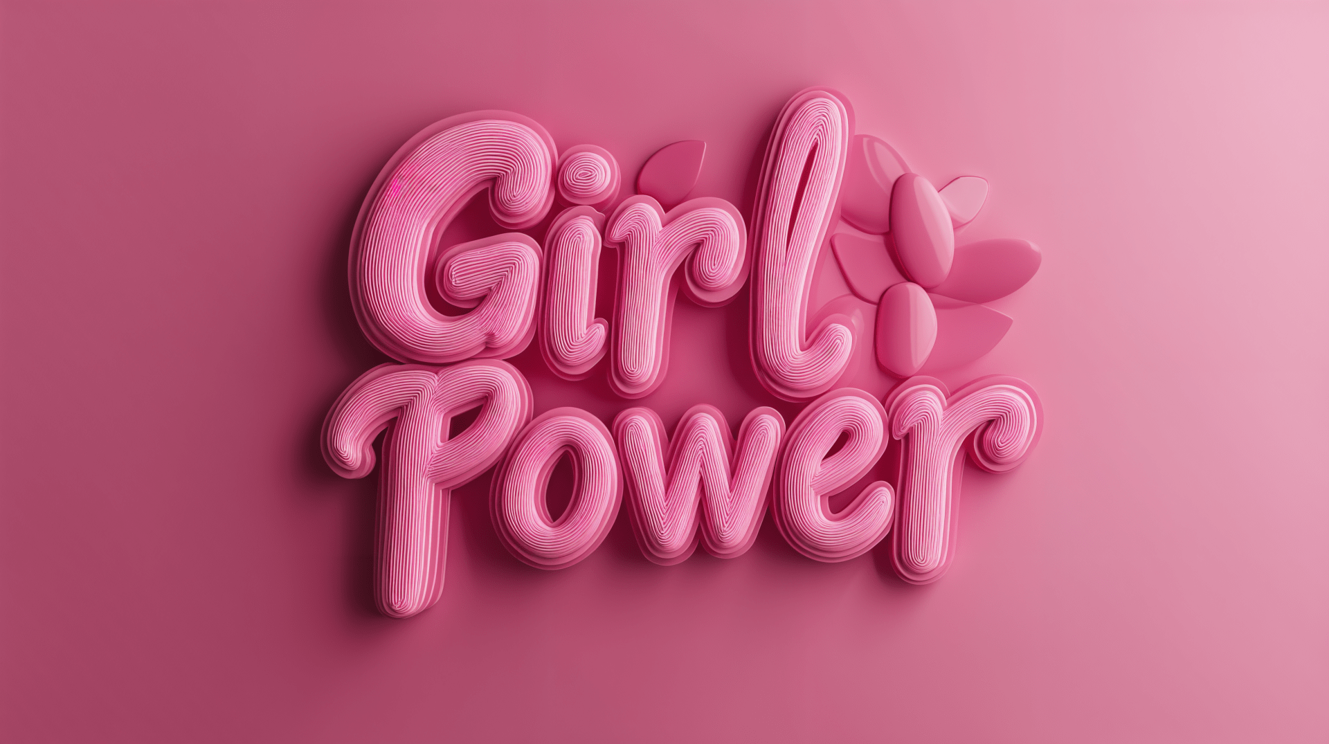 1920x1075 Empowerment in Pink: 4K Ultra HD Girl Power Wallpaper