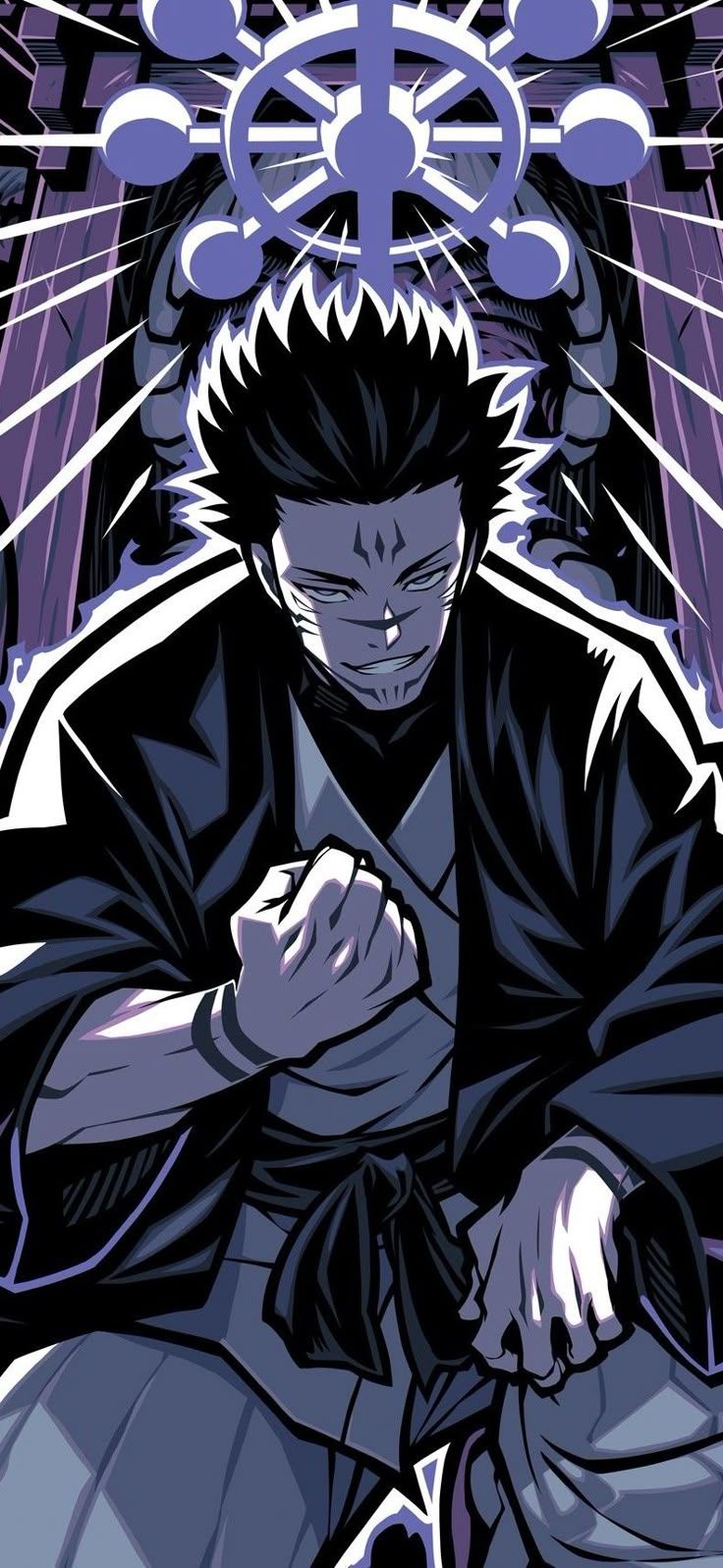 736x1596 Wallpaper Jujutsu Kaisen.. sukuna