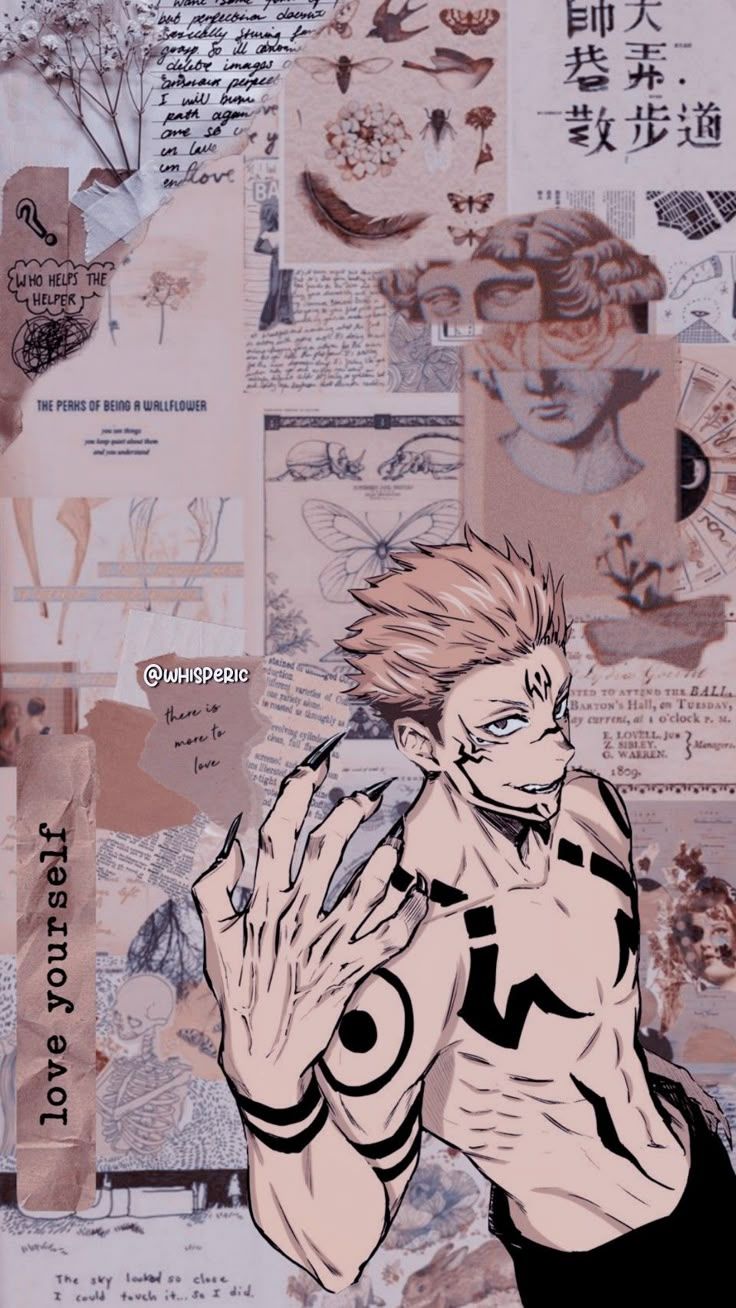 736x1308 Ryomen Sukuna Lock Screen Wallpaper