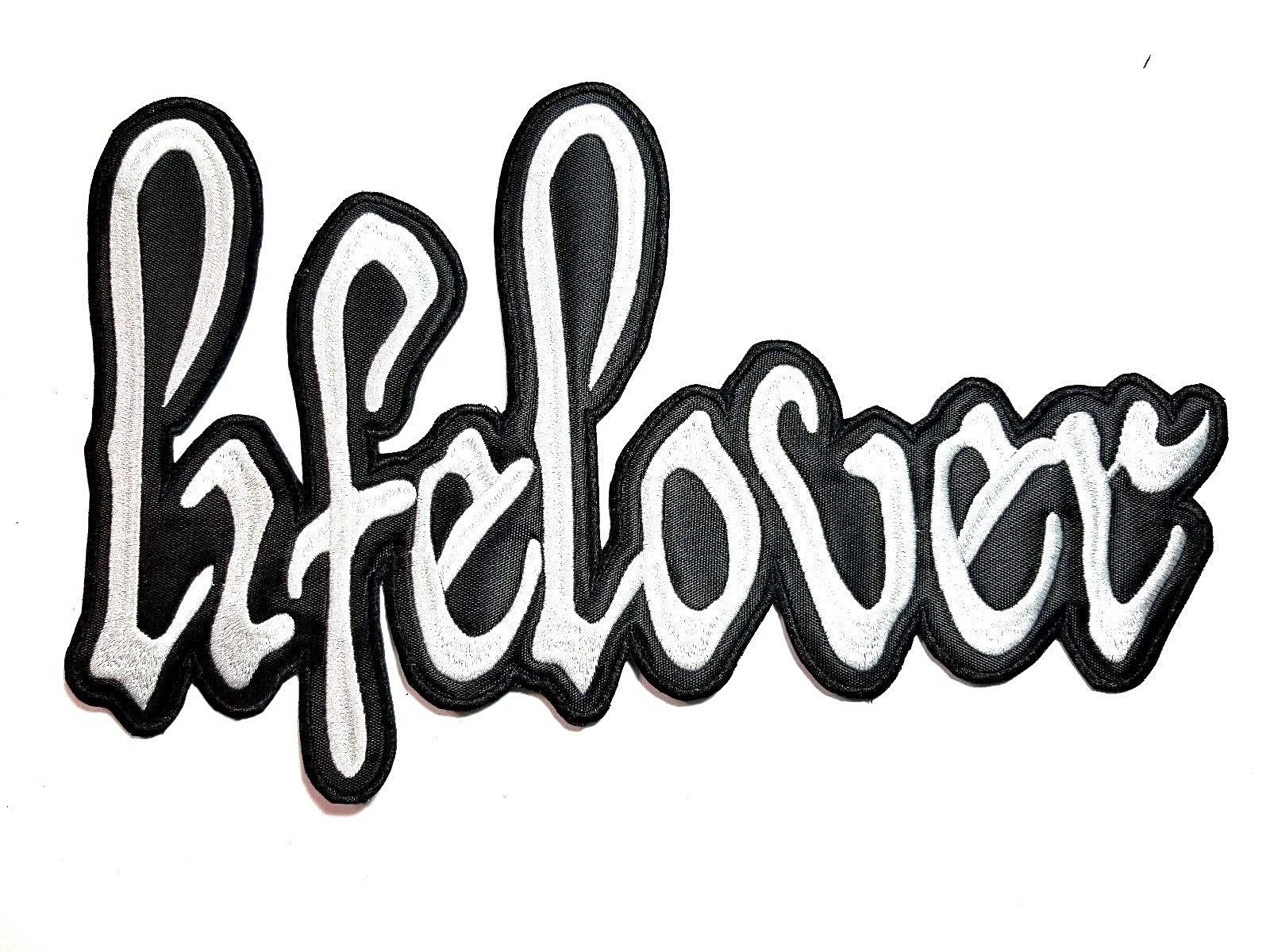 1600x1200 LIFELOVER ( SHAPED WHITE LOGO ) EMBROIDERED BACK PATCH