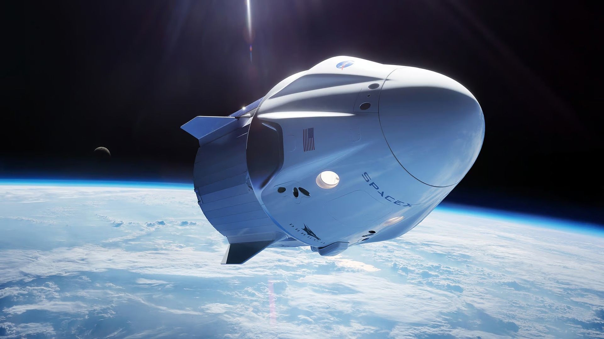 1920x1080 SpaceX Crew Dragon spacecraft Space Agency