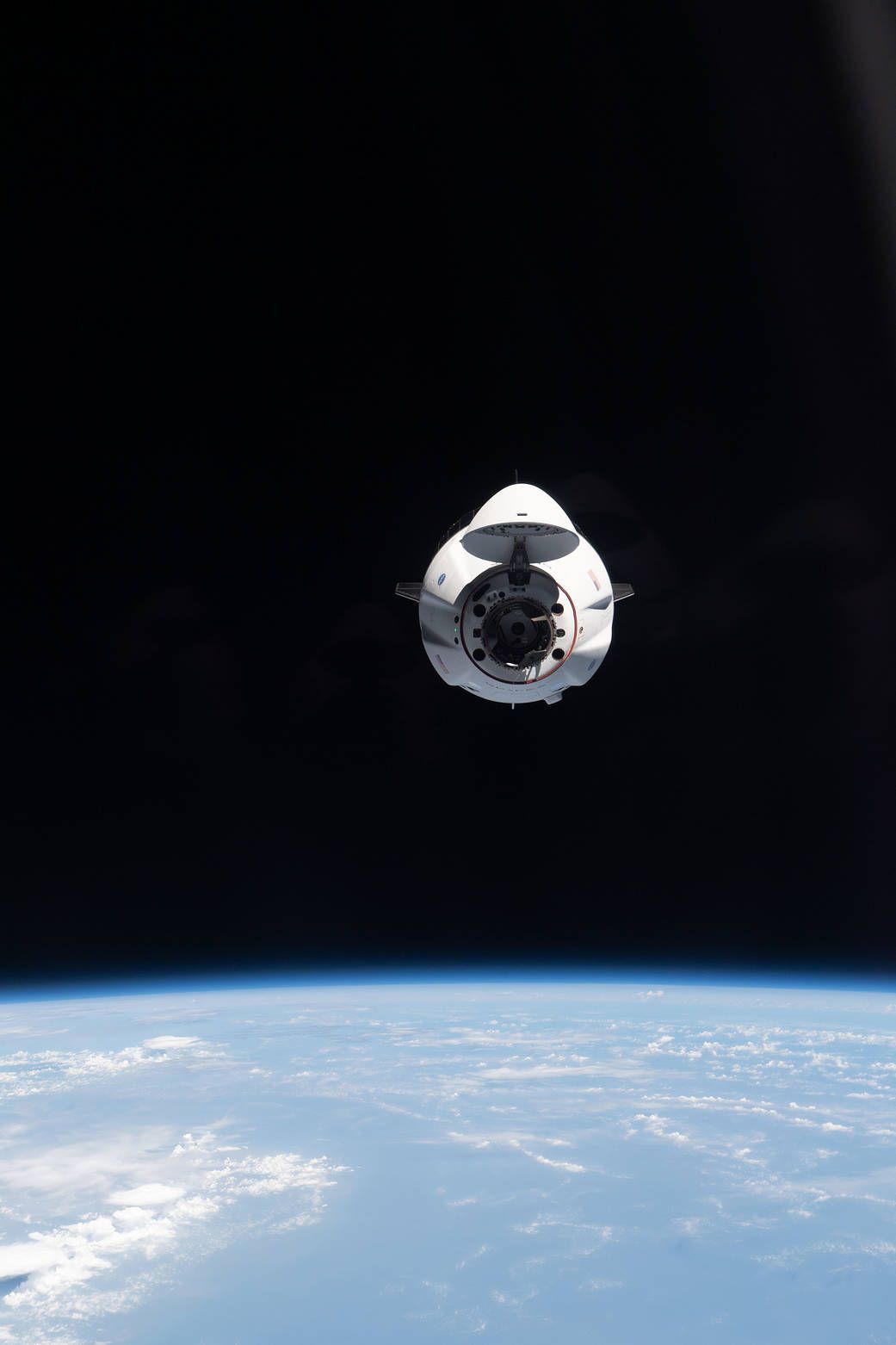 1041x1562 The SpaceX Crew Dragon Endeavour approaches the space station