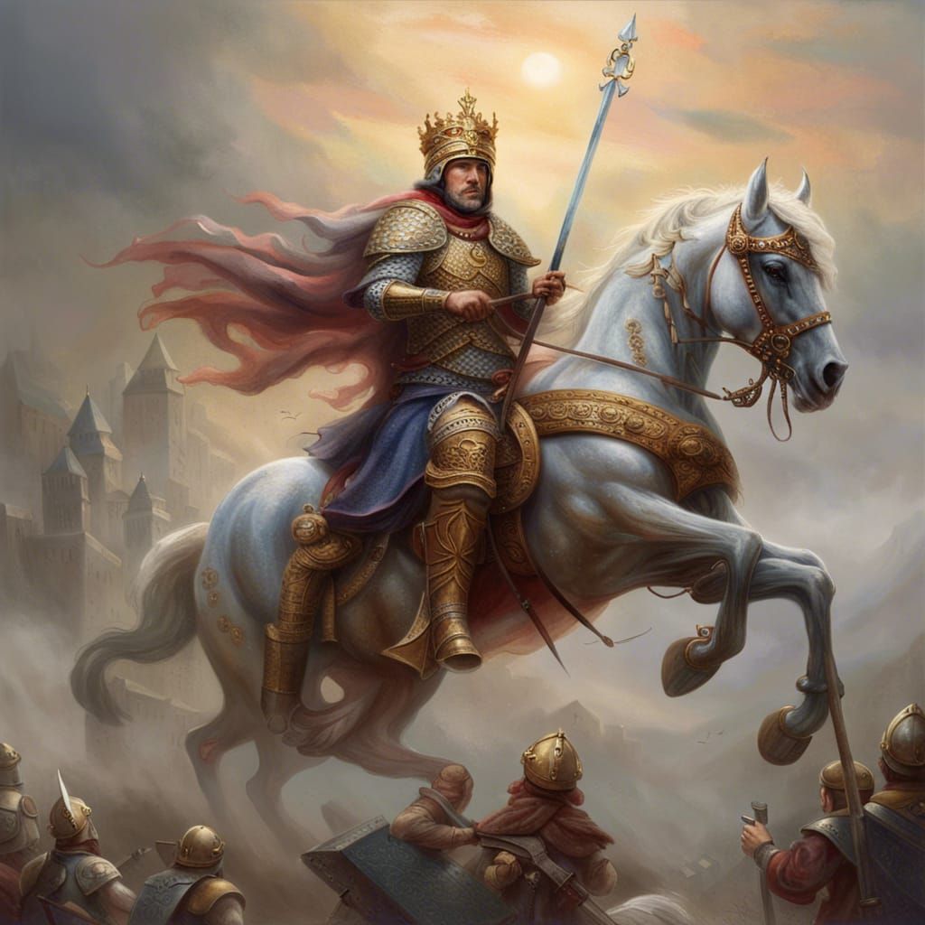 1024x1024 Richard the Lionheart the Lionheart Leading a Char