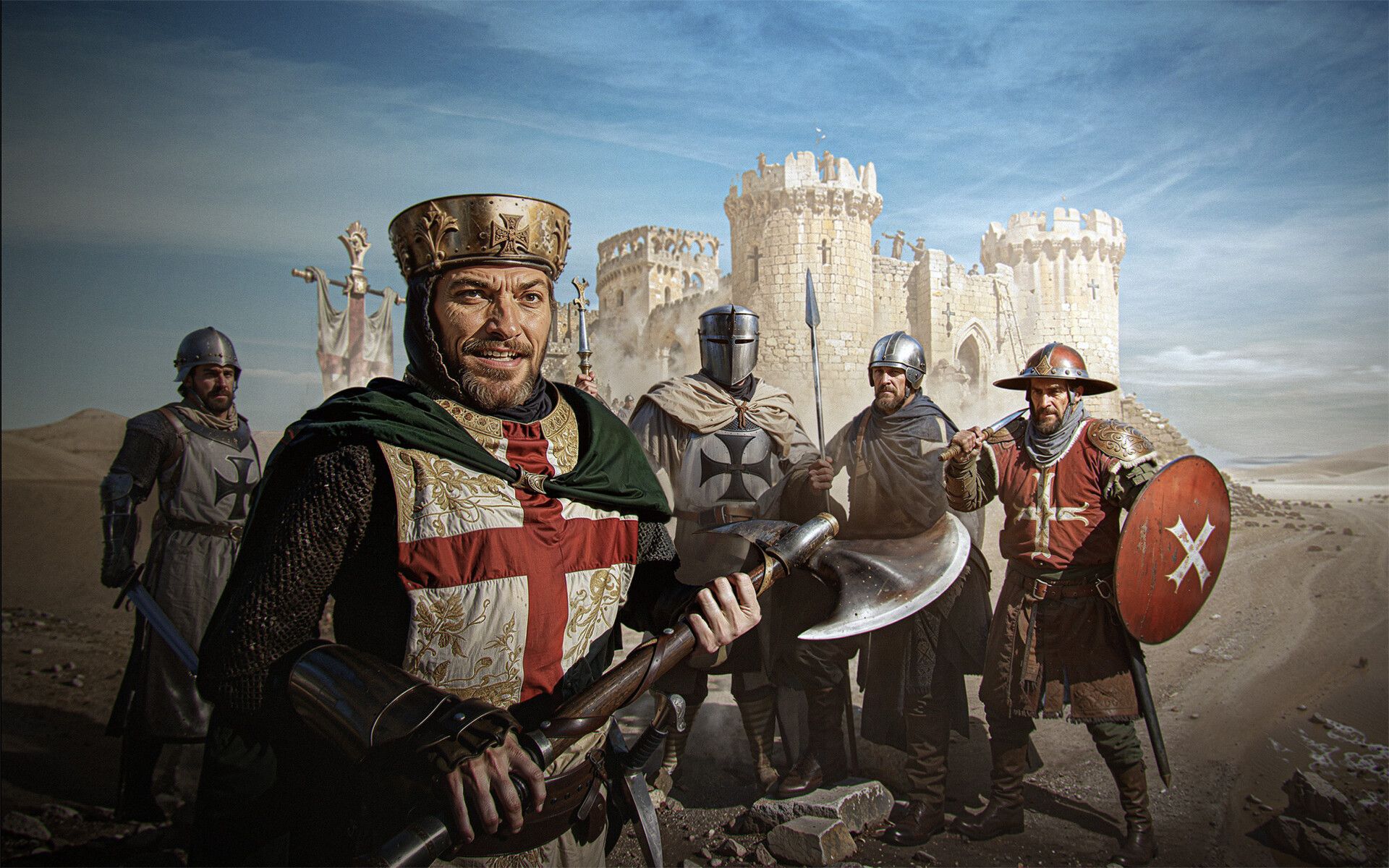 1920x1200 Pavel Pilovets Crusader's Iconic Poster