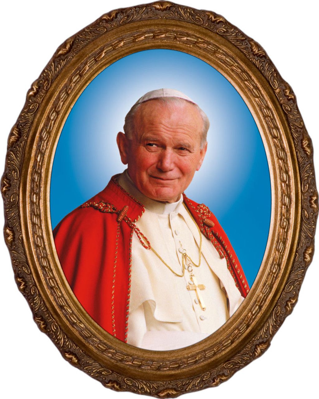 1024x1280 Pope John Paul II Sainthood Formal Portrait Framed Canvas