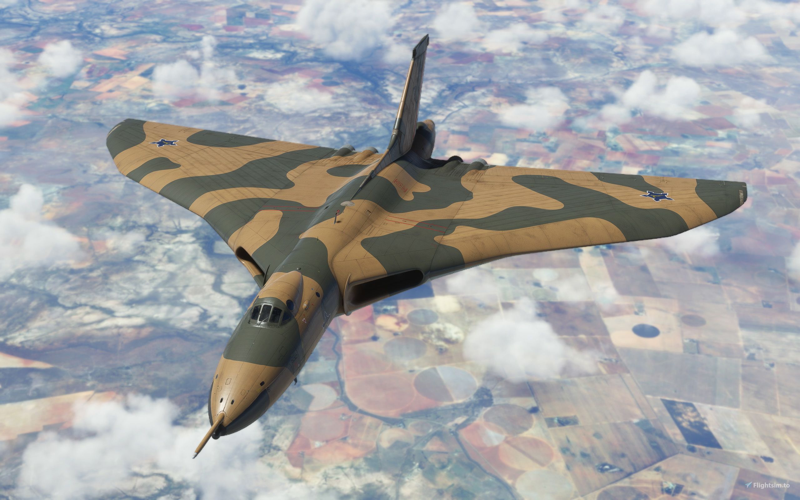 2560x1600 South African Air Force Avro Vulcan Fictional Camo Livery Liveries for MSFS
