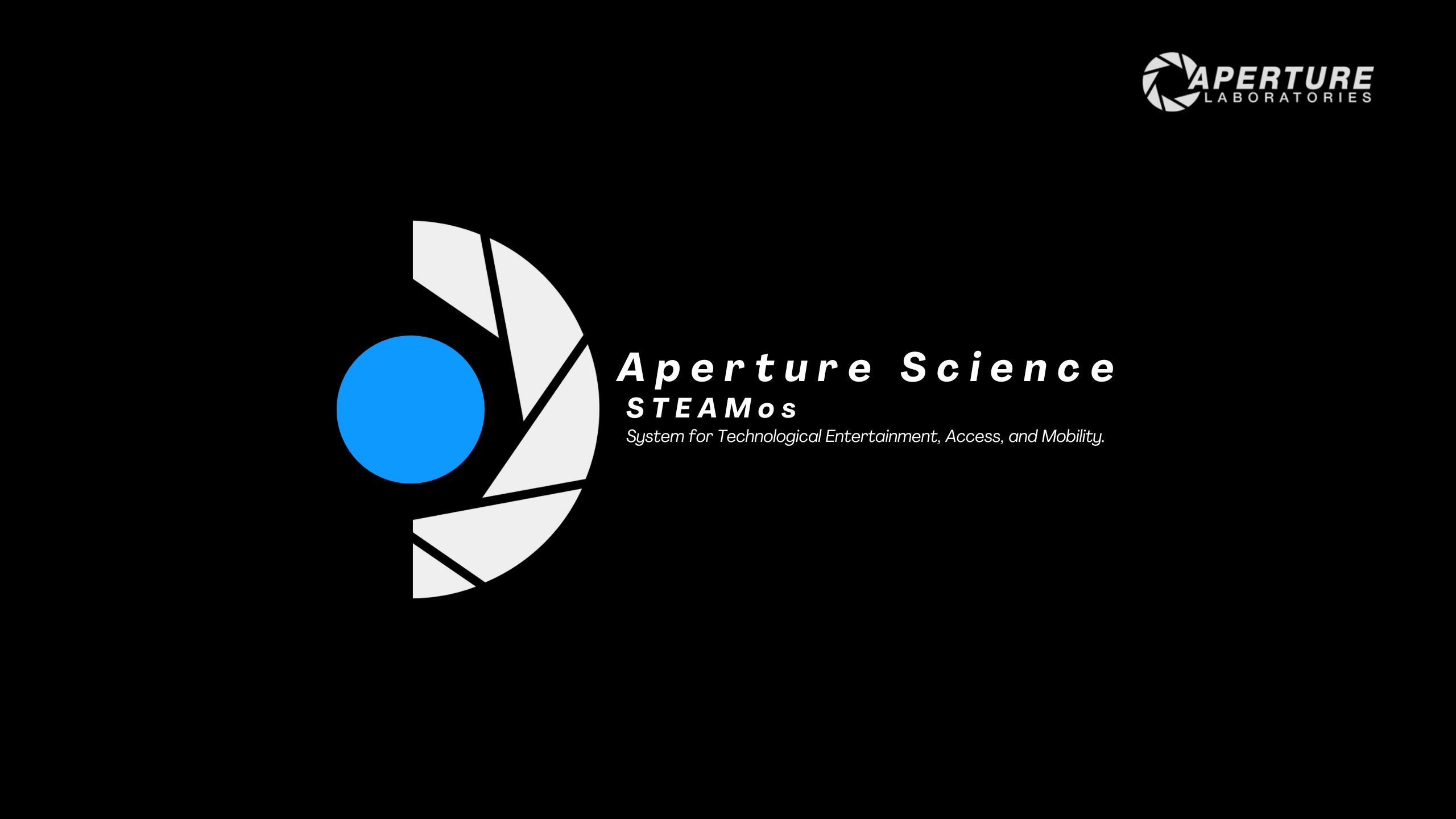 2560x1440 I made an Aperture Science wallpaper for my Steam Deck!