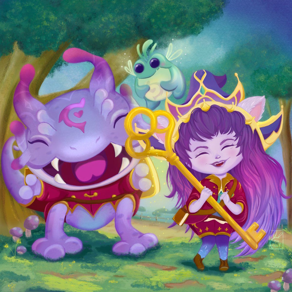 1199x1199 arcanist kog'maw and arcanist lulu