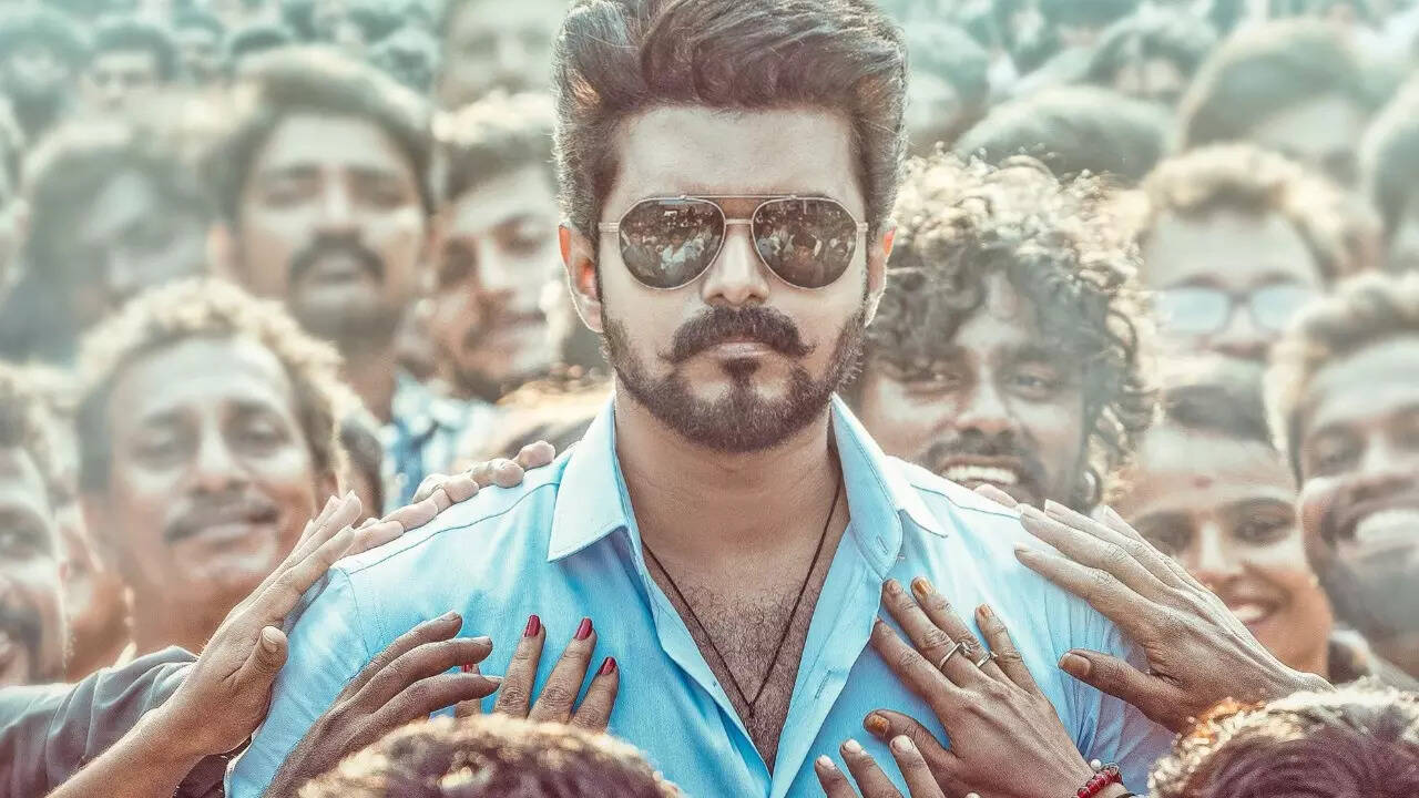 1280x720 Mass crowd and powerful look; Thalapathy Vijay roars back in 'Jana Nayagan' poster, first single coming soon. Times of India