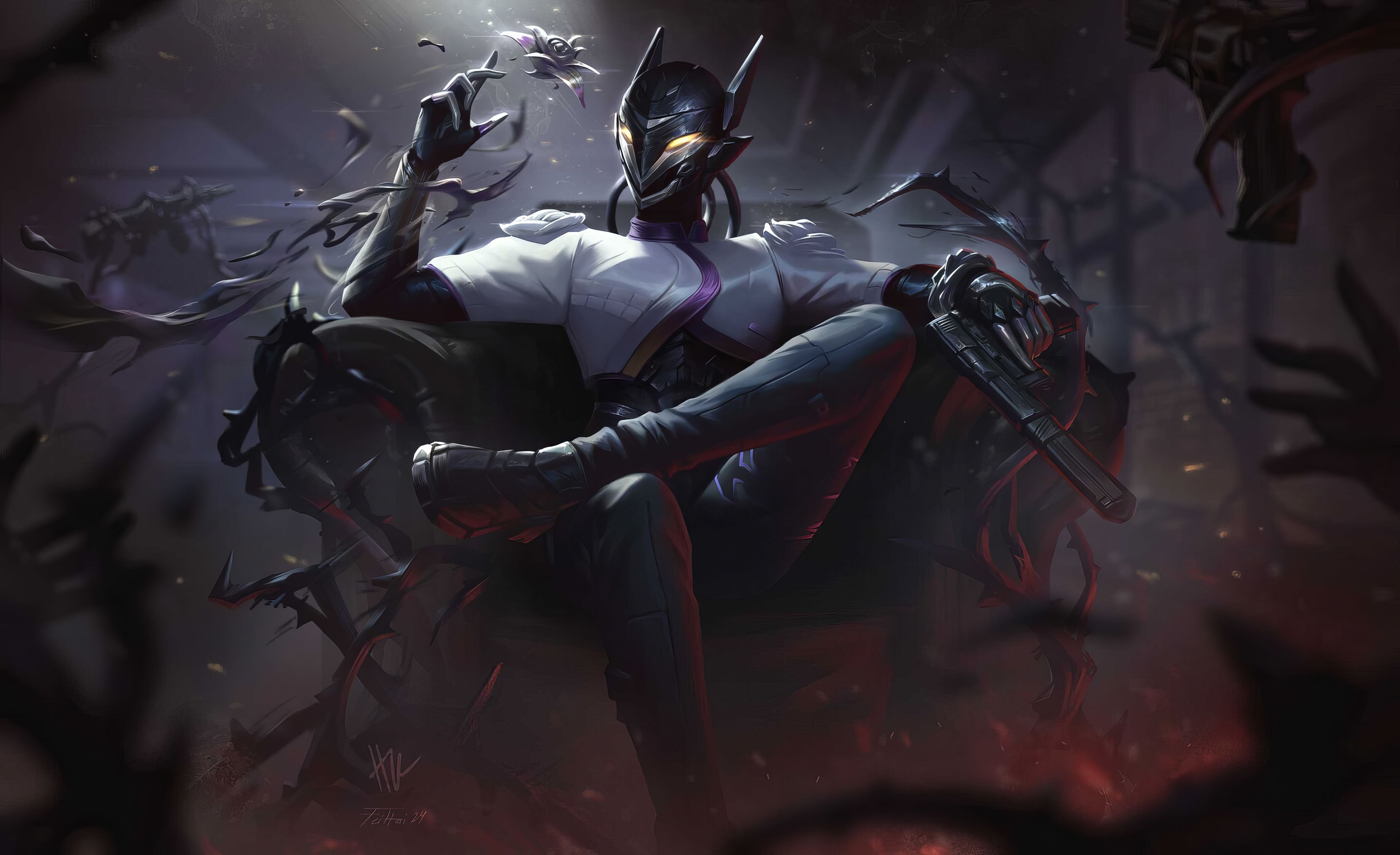 3840x2346 Download Video Game Valorant Vyse (Valorant) Game Character 4k Ultra HD Wallpaper