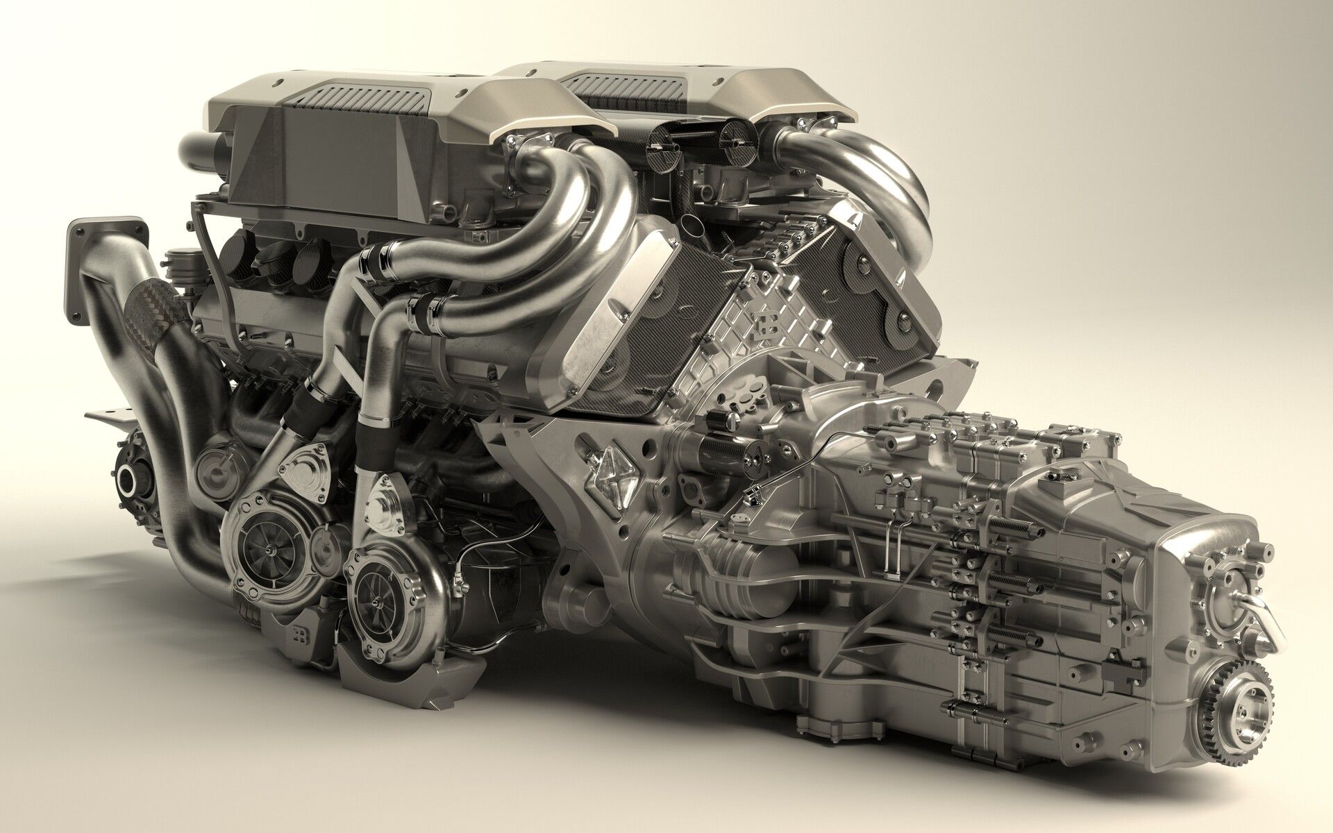 1920x1200 Johann delestree W16 Engine (Chiron)