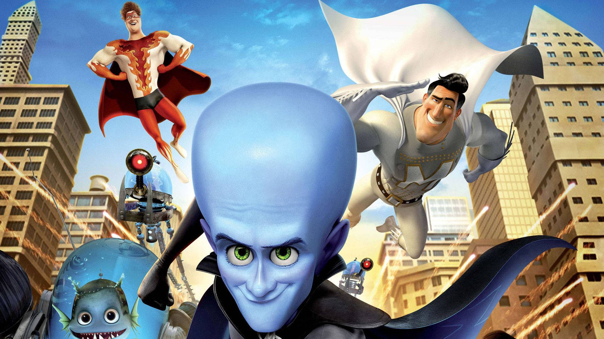 1920x1080 Download Megamind, Metro Man, Hal, And Minion Wallpaper