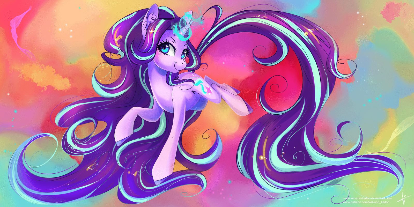 1600x800 Starlight Glimmer Little Pony by Wilvarin Liadon Anime Image Board
