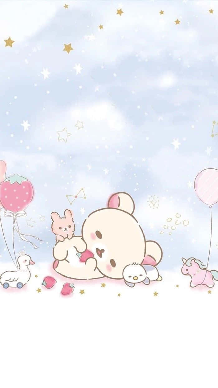 700x1245 Download A soft and beautiful pastel world of cute Kawaii characters Wallpaper
