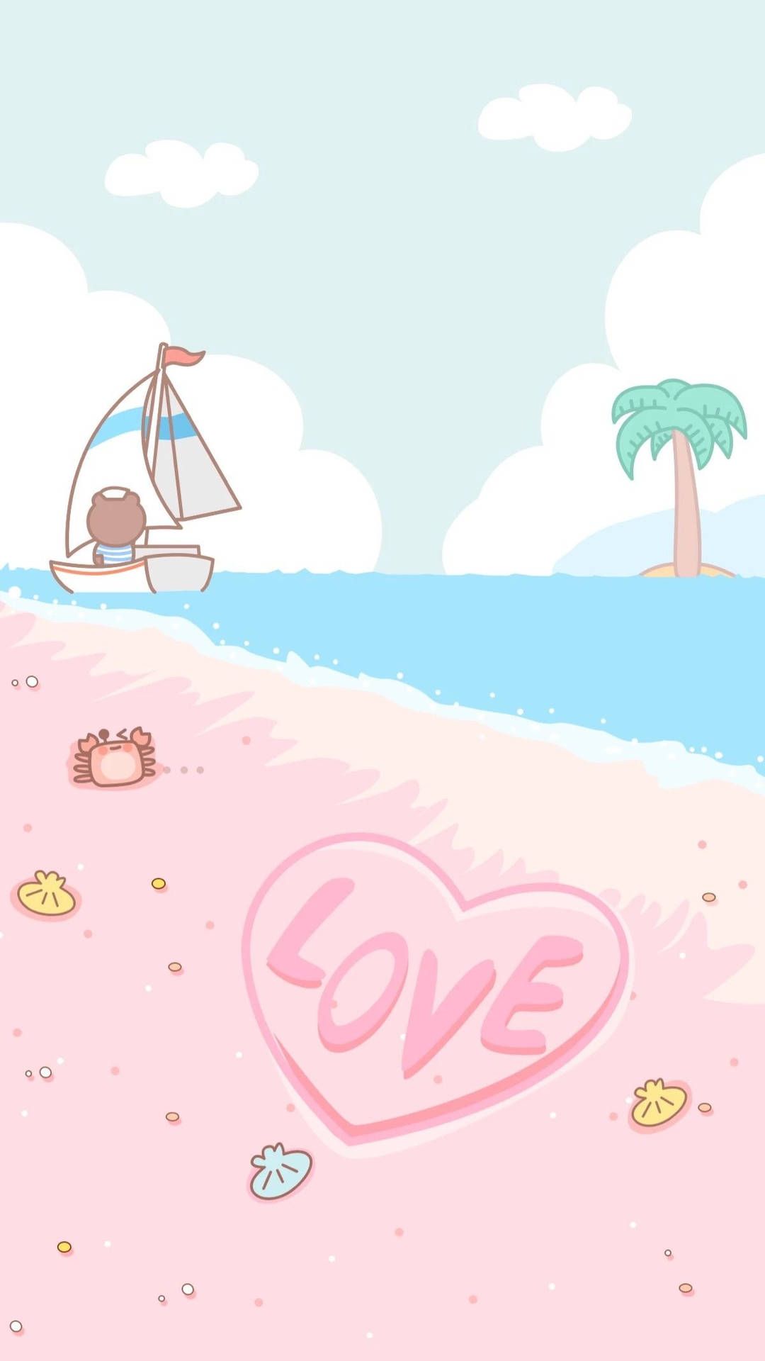 1080x1920 Download Kawaii Island Soft Aesthetic Wallpaper