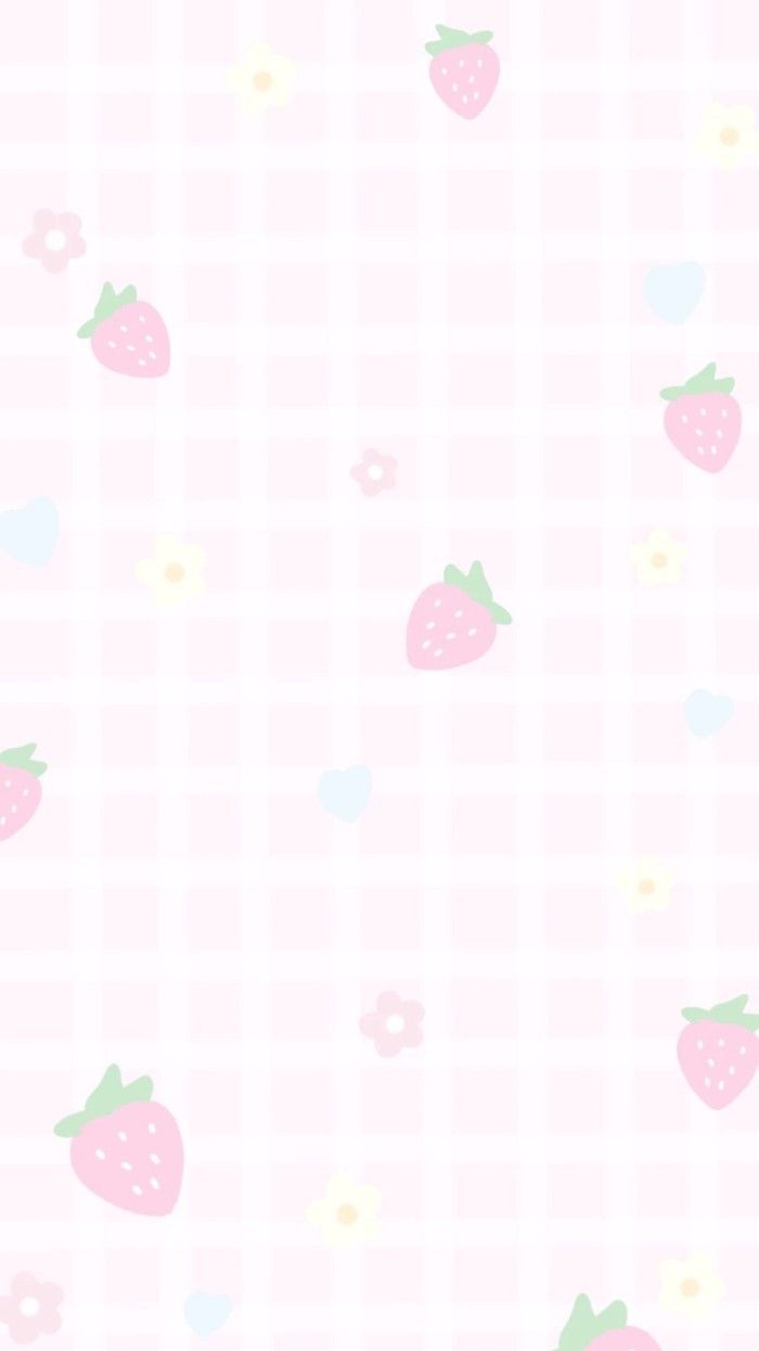 700x1245 ♥ STRAWBERRY WALLPAPERS ♥. Soft wallpaper, Wallpaper iphone cute, Kawaii wallpaper