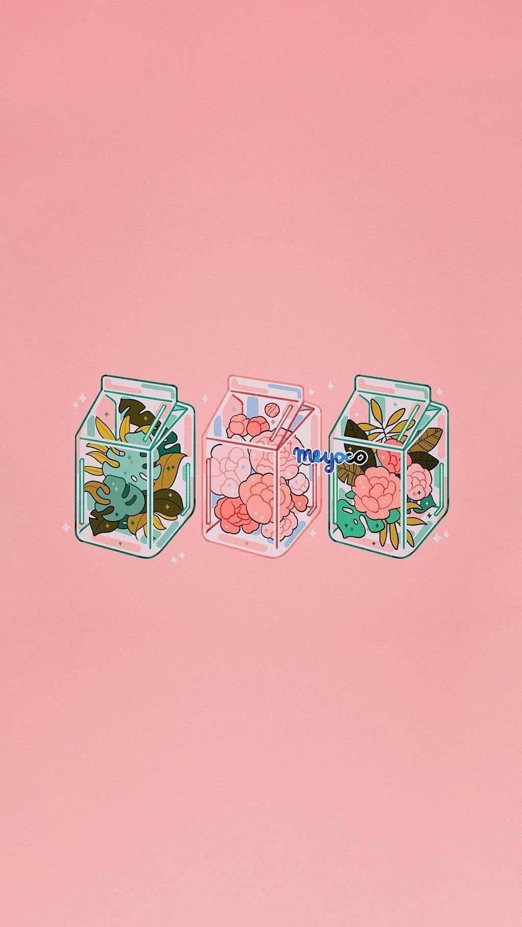 1024x1820 Download Enjoy the innocence of a cute kawaii aesthetic with this gorgeous wallpaper. Wallpaper