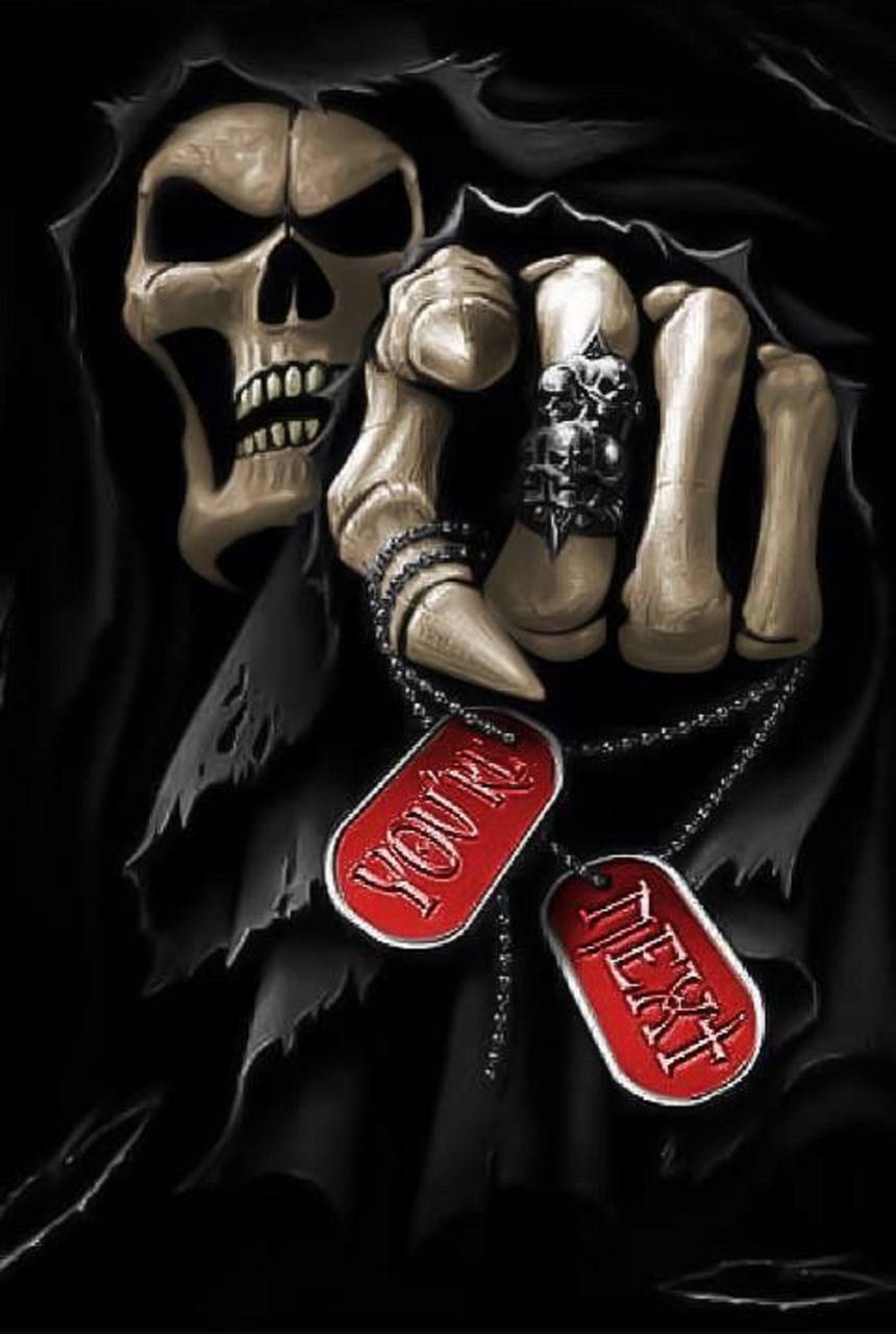 860x1280 Skull Face Wallpaper