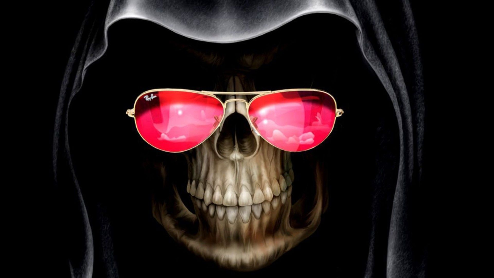1920x1080 Funny Skeleton Face Expression Color Specs HD Funny Skeleton Wallpaper