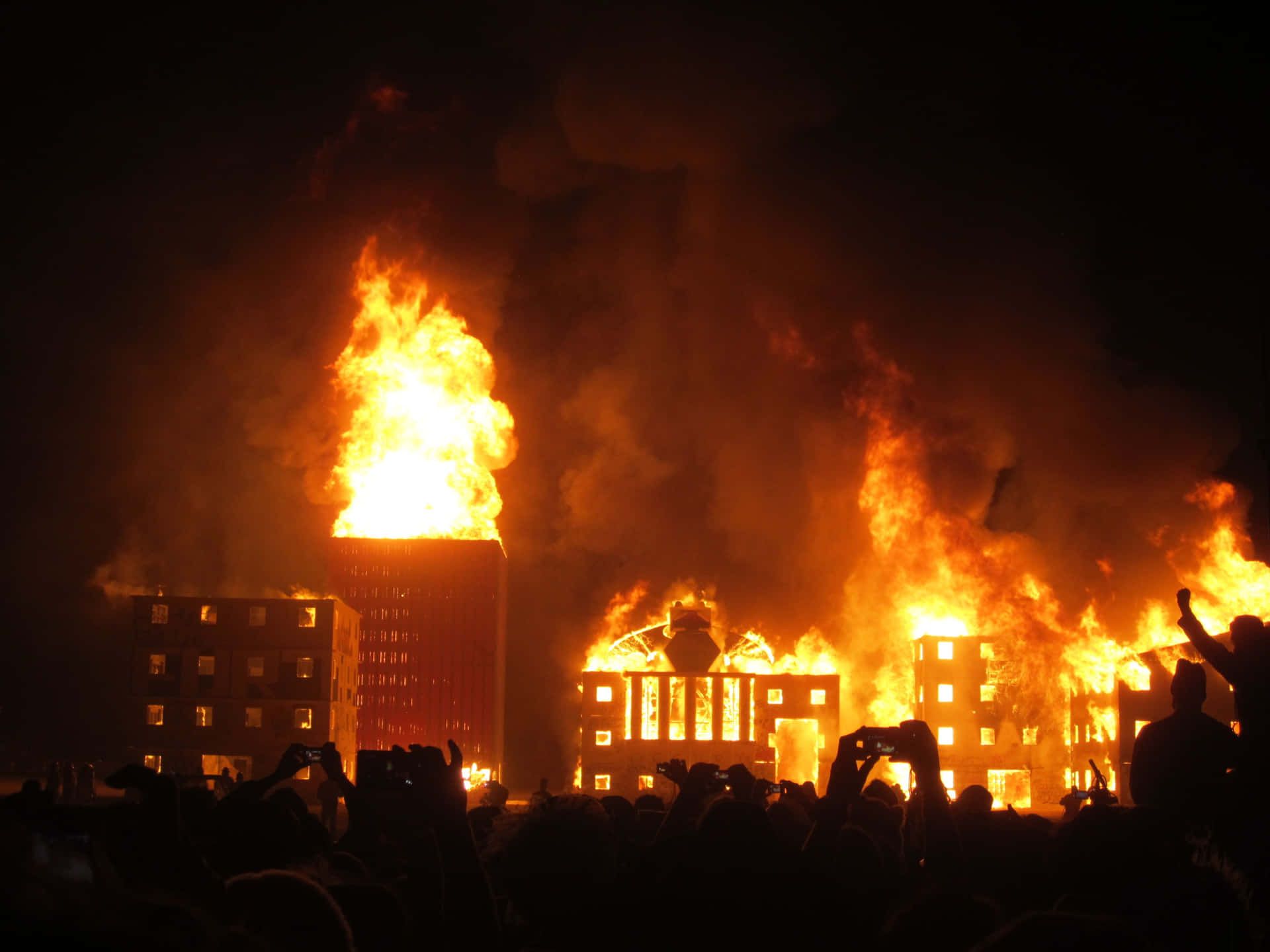1920x1440 Download Burning City Background