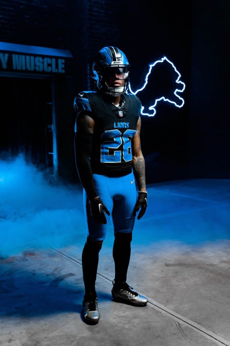 736x1104 Lions Mobile: Detroit Lions running back Jahmyr Gibbs (26) during the 2024 uniform media day in